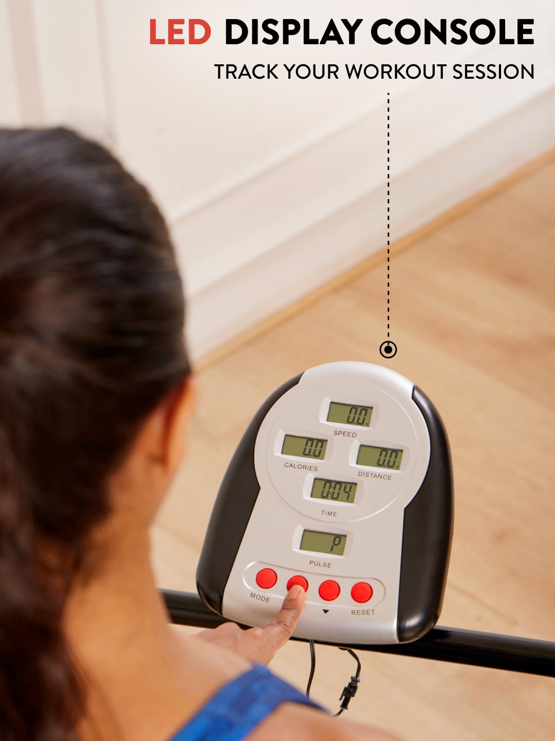 FK90 Manual Treadmill with LED Display | Max Weight-110kg (with 6 Months extended warranty)