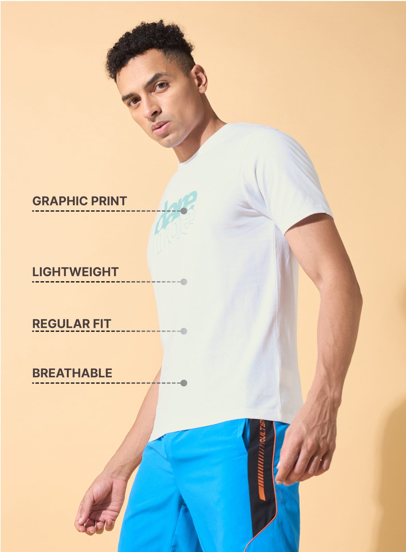 Dare More Printed T-shirt