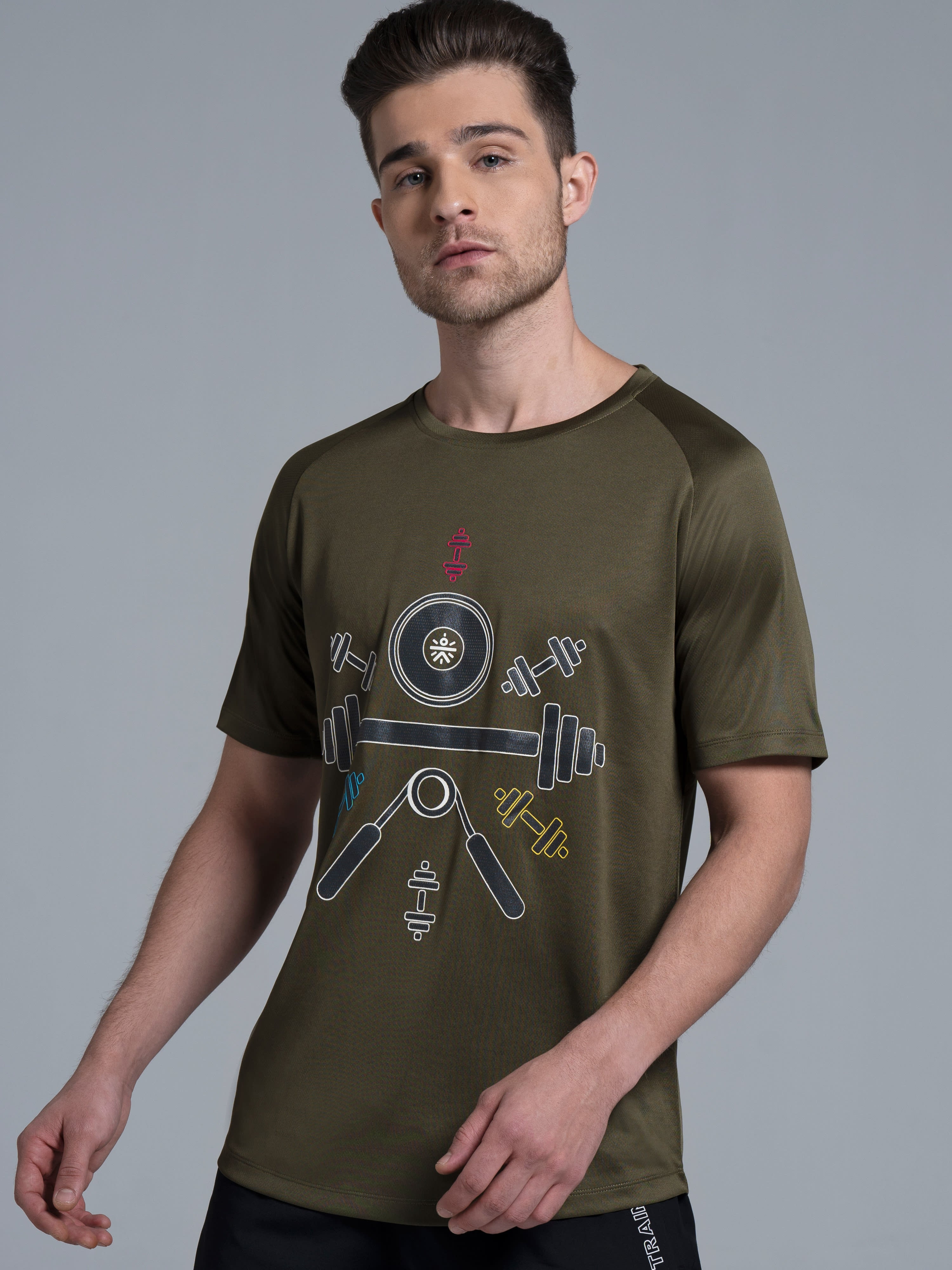 Men's Dumbbell Training T-shirt