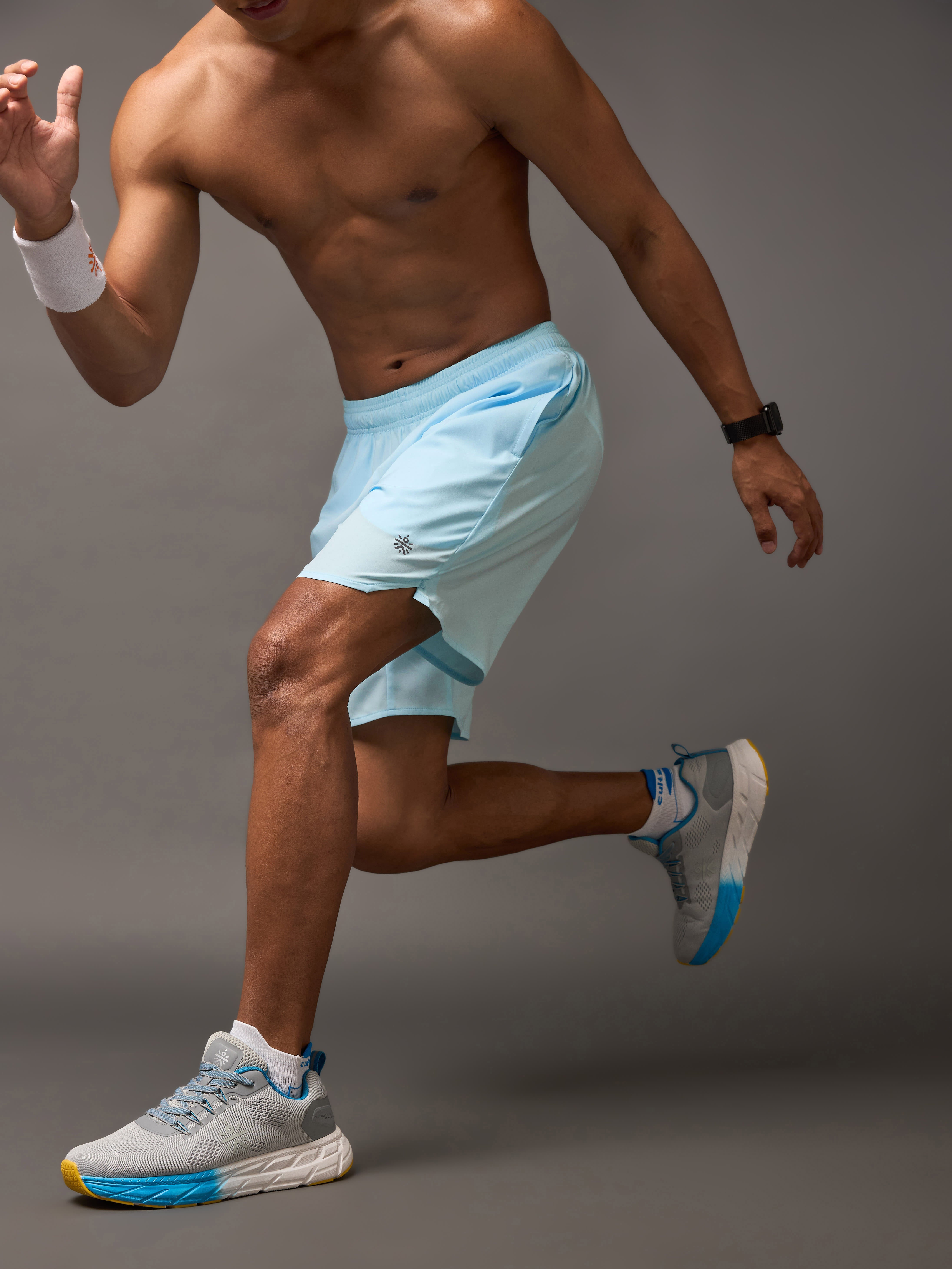Iconic Blue Running Shorts