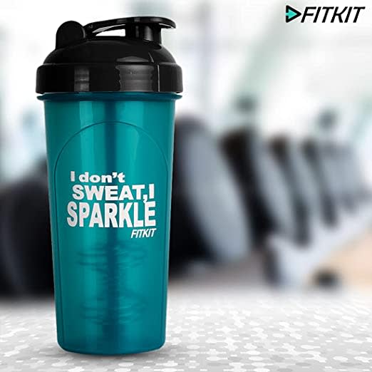 Fitkit FKSB14 Classic 700 ml Shaker (Pack of 1, Green)