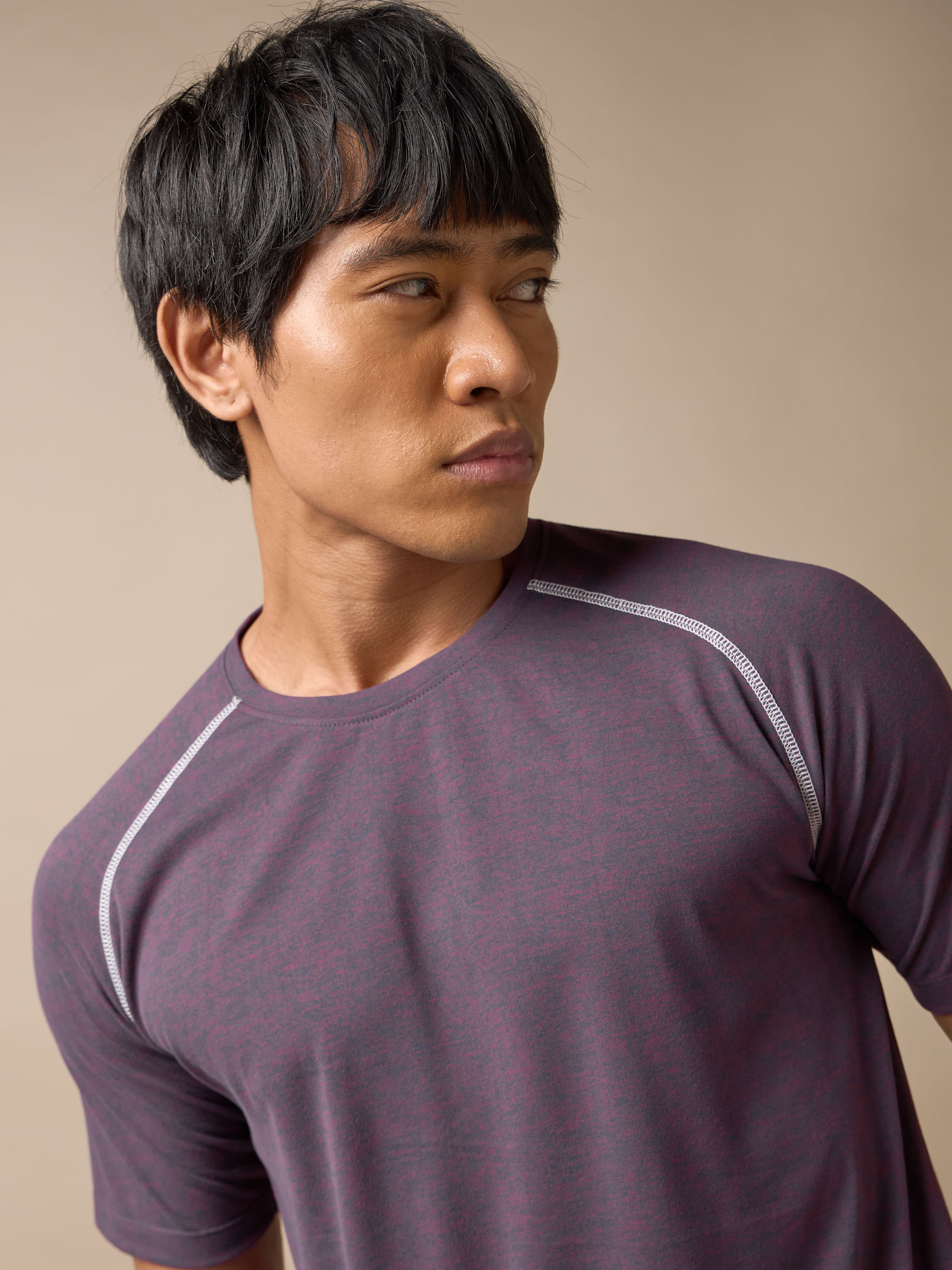 Men's Muscle Flex Purple Comfortech T-shirt