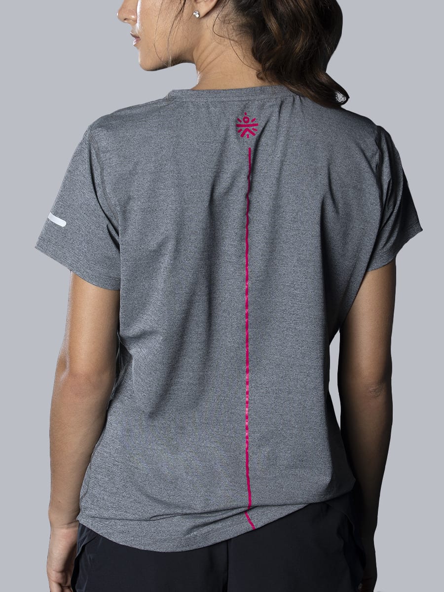 Women Grey Insignia Signature Tee