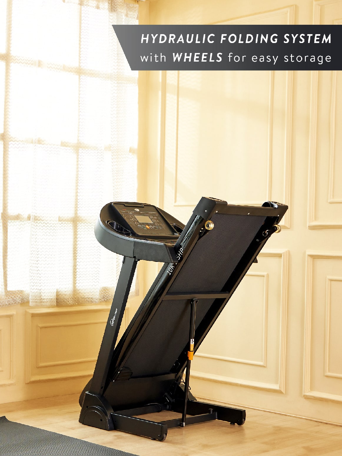 10K 2.5HP DC Treadmill | 2-level Manual-incline | Max Speed-14kmph | Max Weight-120kg (with 6 months extended warranty)