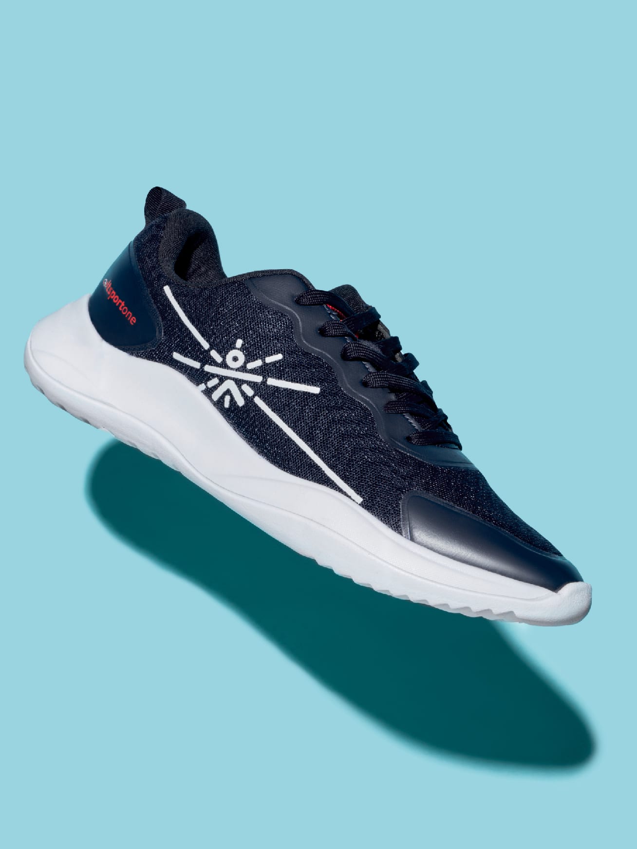 cult Lope Men Running Shoes - Navy Blue/Red