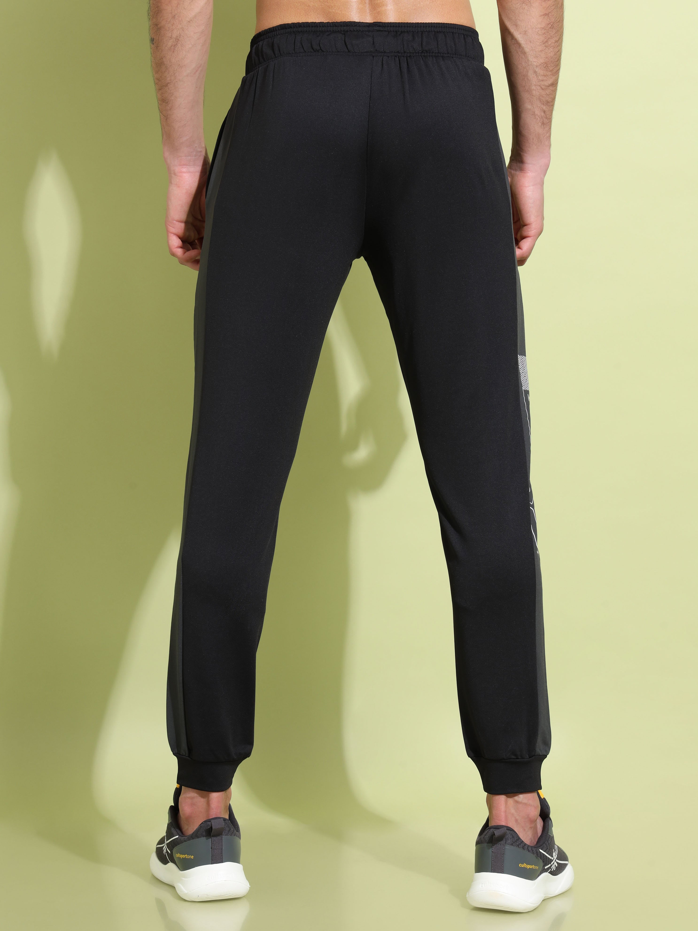 Panelled Performance Joggers with Print