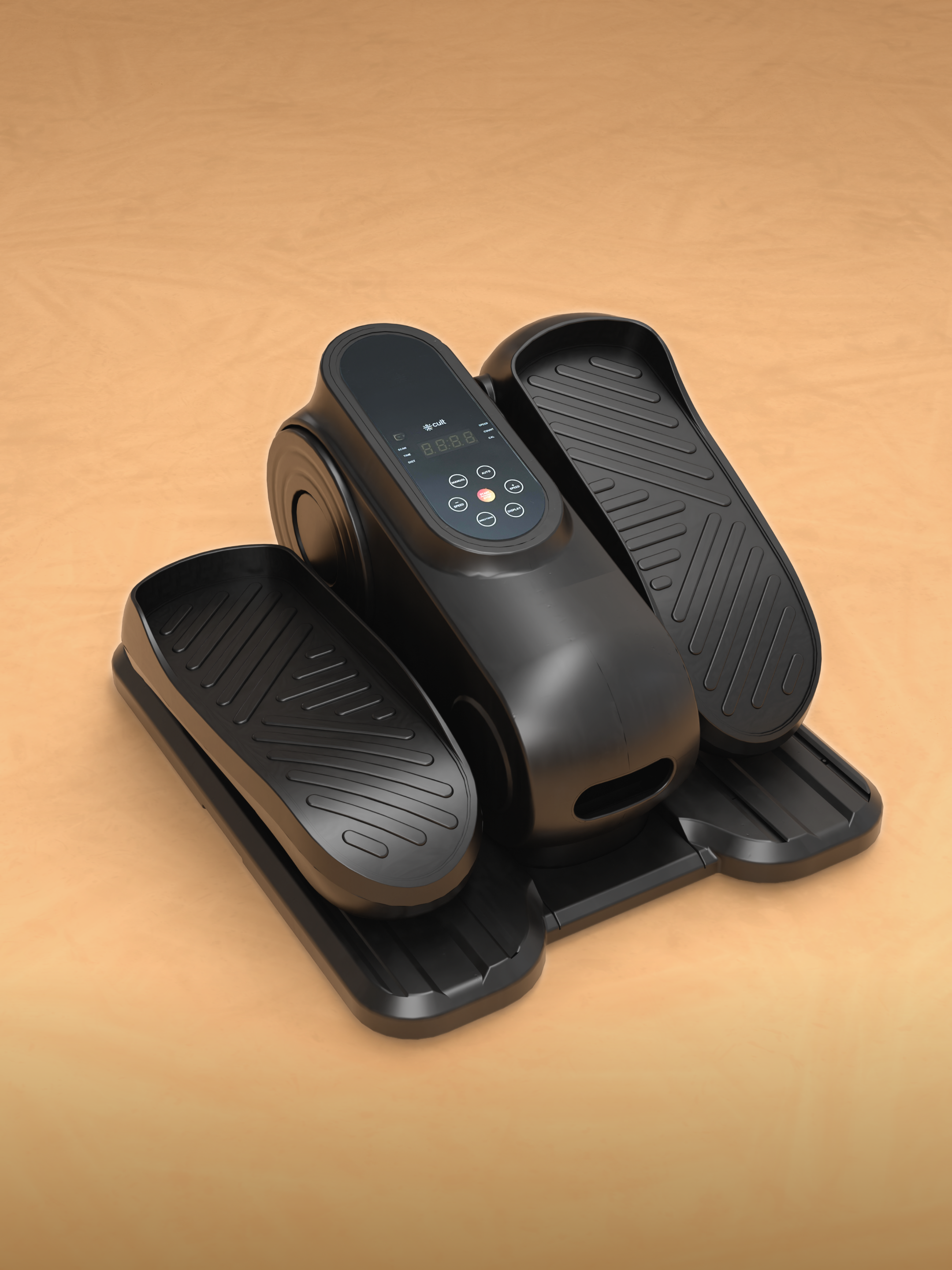 Cult Under Desk Mini Elliptical Exercise Machine | Brushless Motorised with Forward & Reverse Pedaling | 12 Adjustable Speeds with 3 workout Modes | Easy Home Workout | Suitable for Adult to Senior citizen | Joint Recovery & Improve strengthening