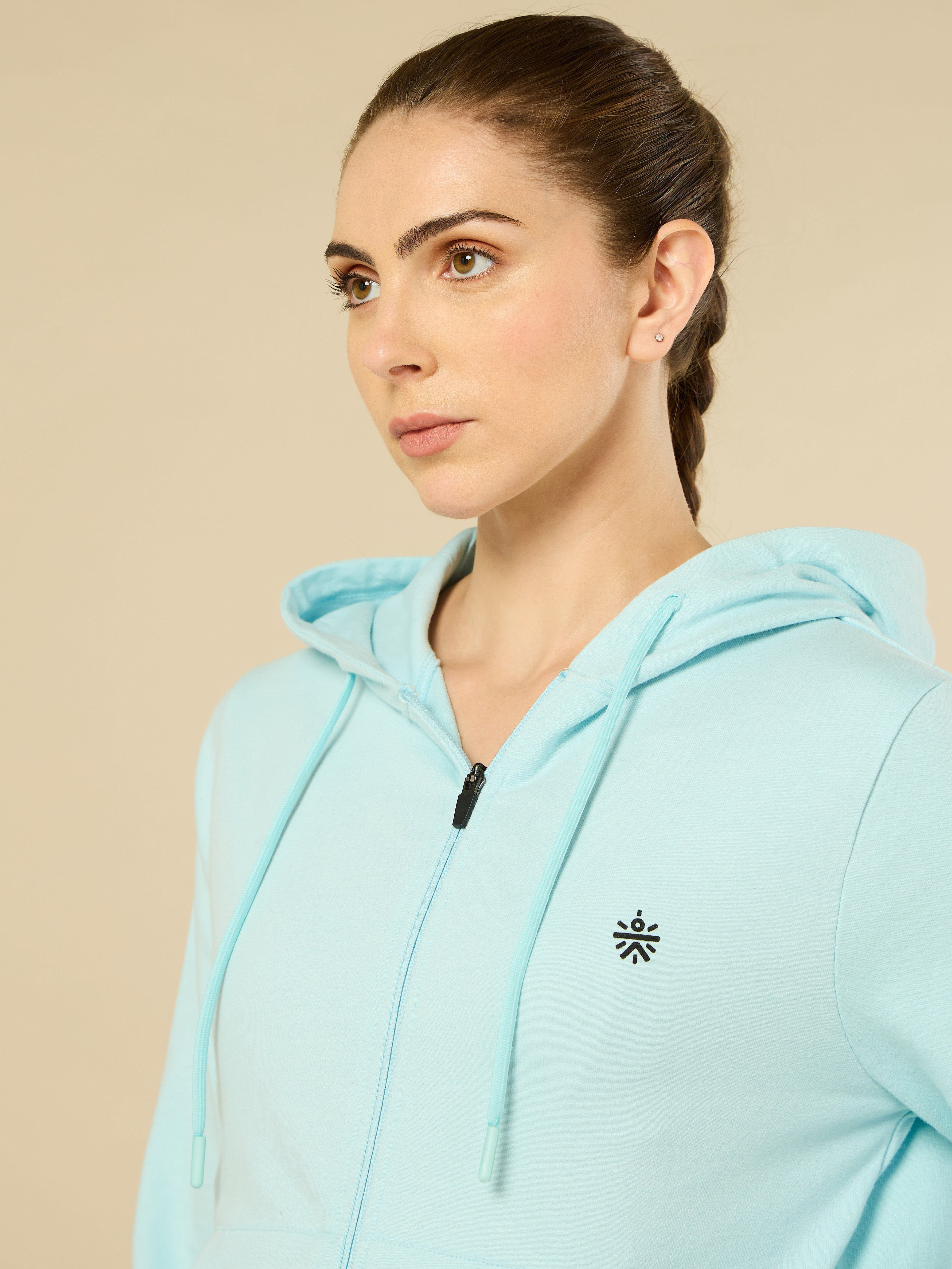 All Day Cover up Sky Blue Hoodie