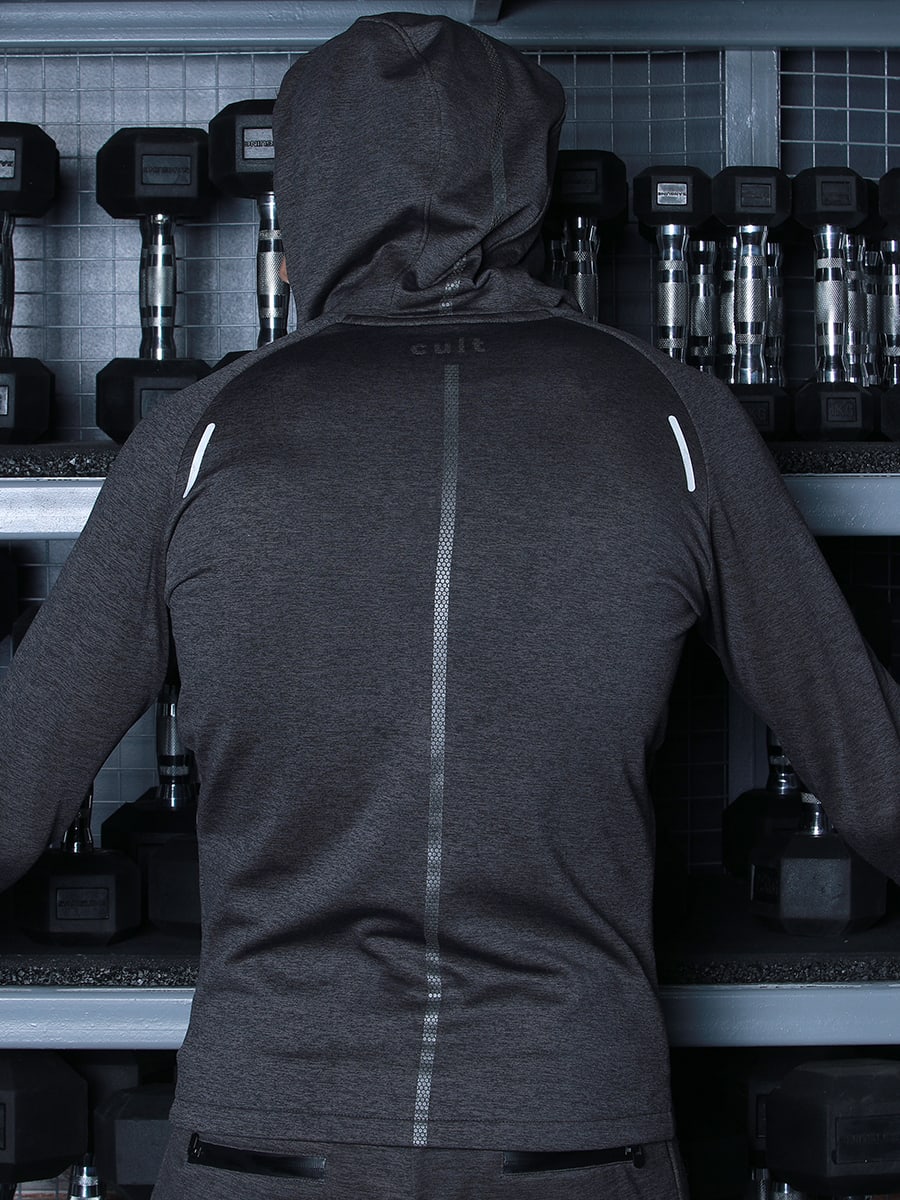 Men Charcoal Signature Training Hoodie