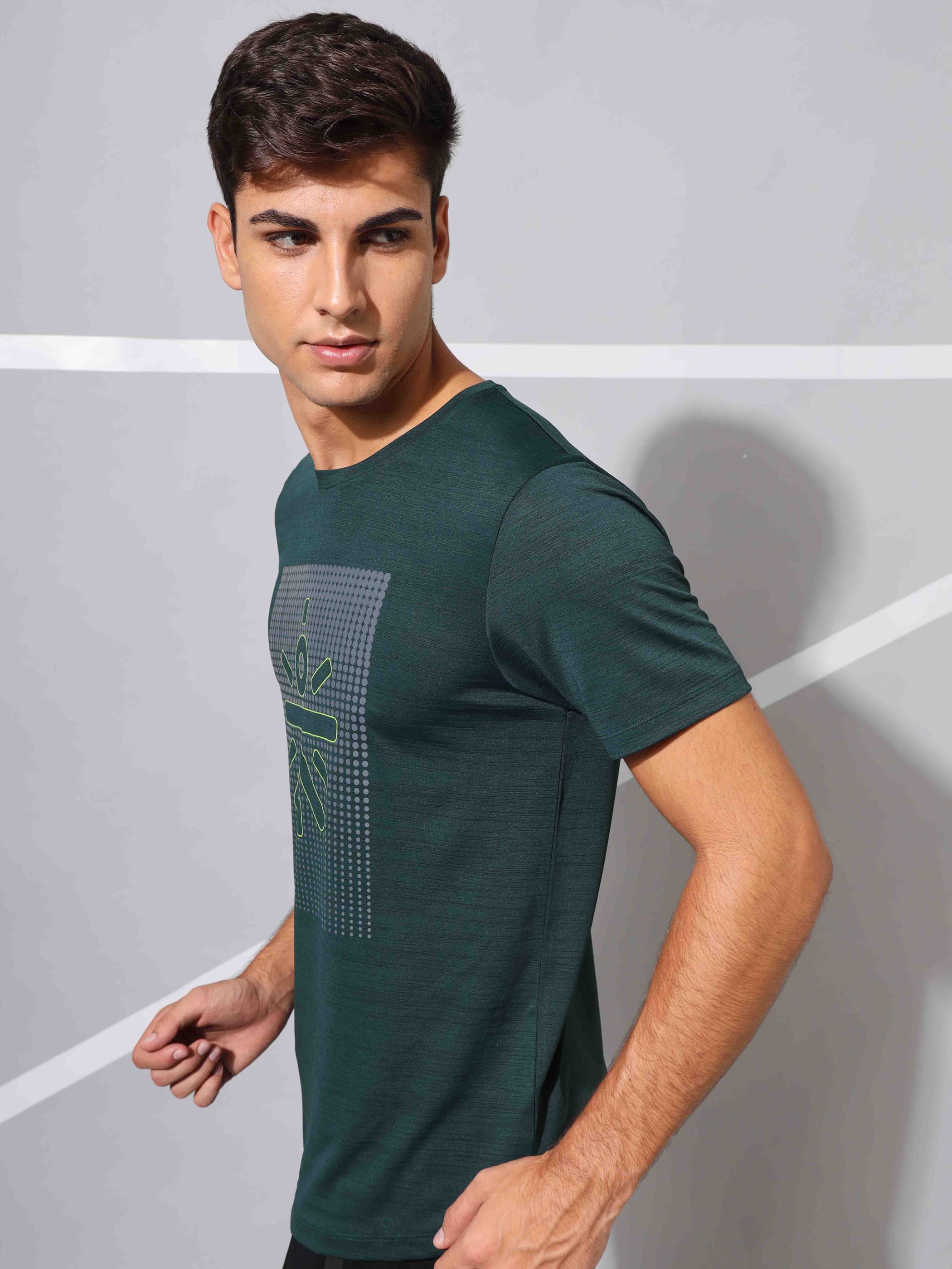 Active T-shirt with Tonal Graphic Print