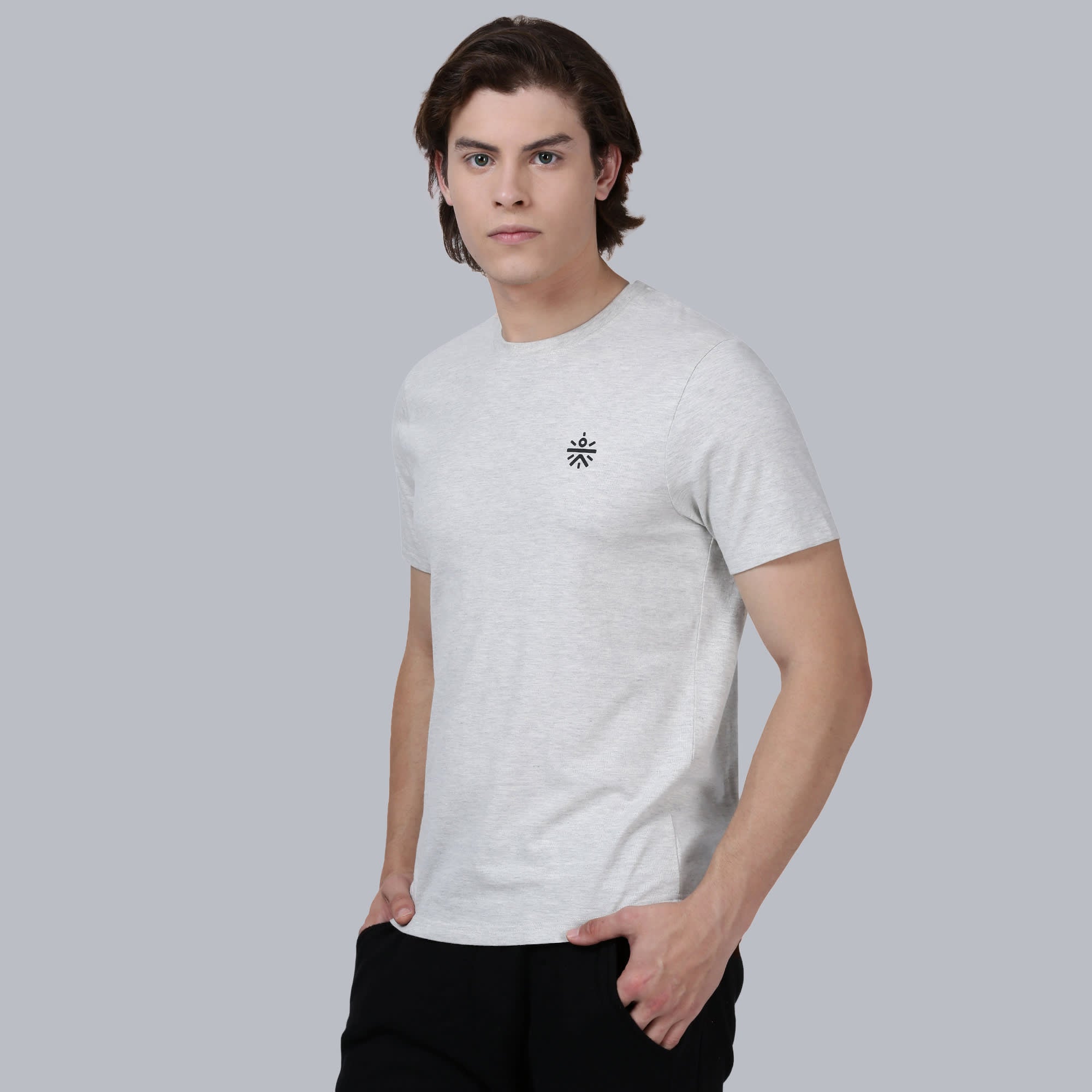 Signature "i Am Cult" Grey Cotton Tee