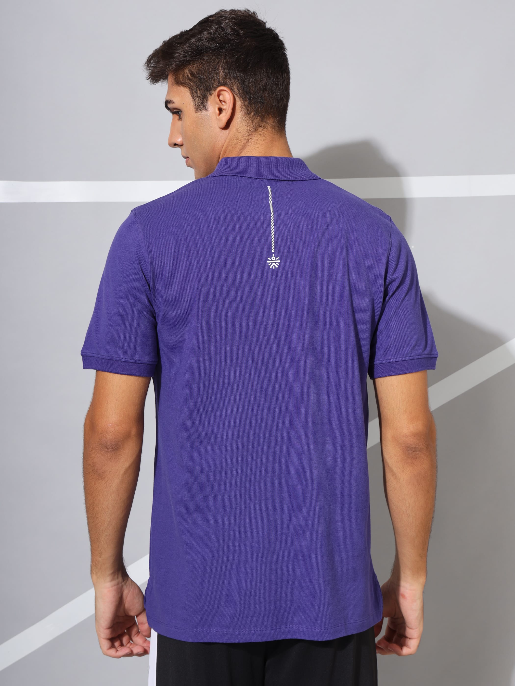 Graphic Print Performance Polo T-shirt