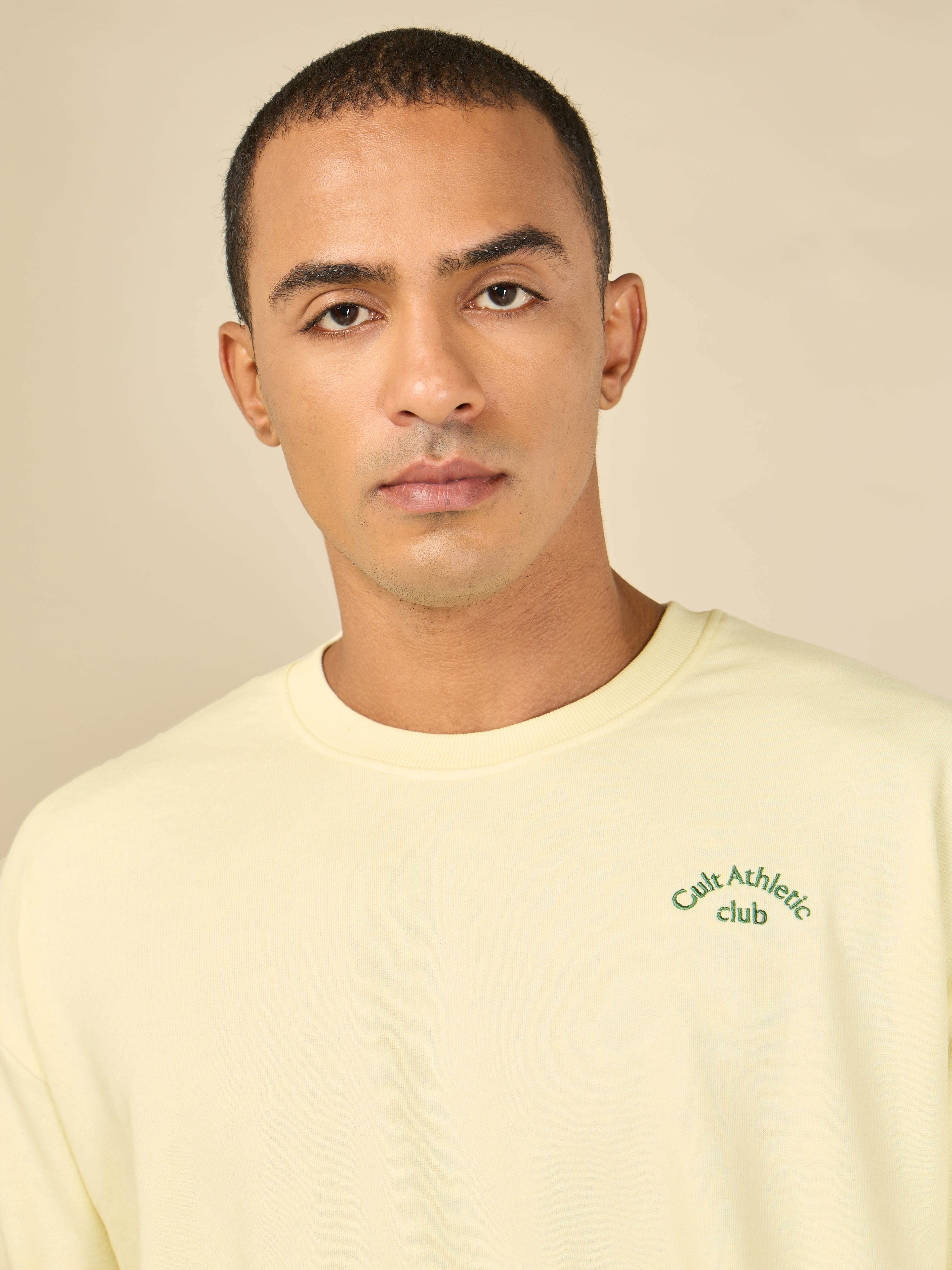 Cult Athletic Club Men Beige T-shirt