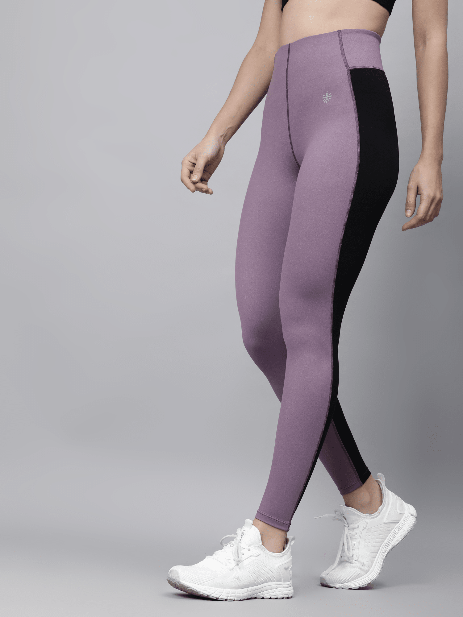 AbsoluteFit Enhance Black+Purple Workout Leggings
