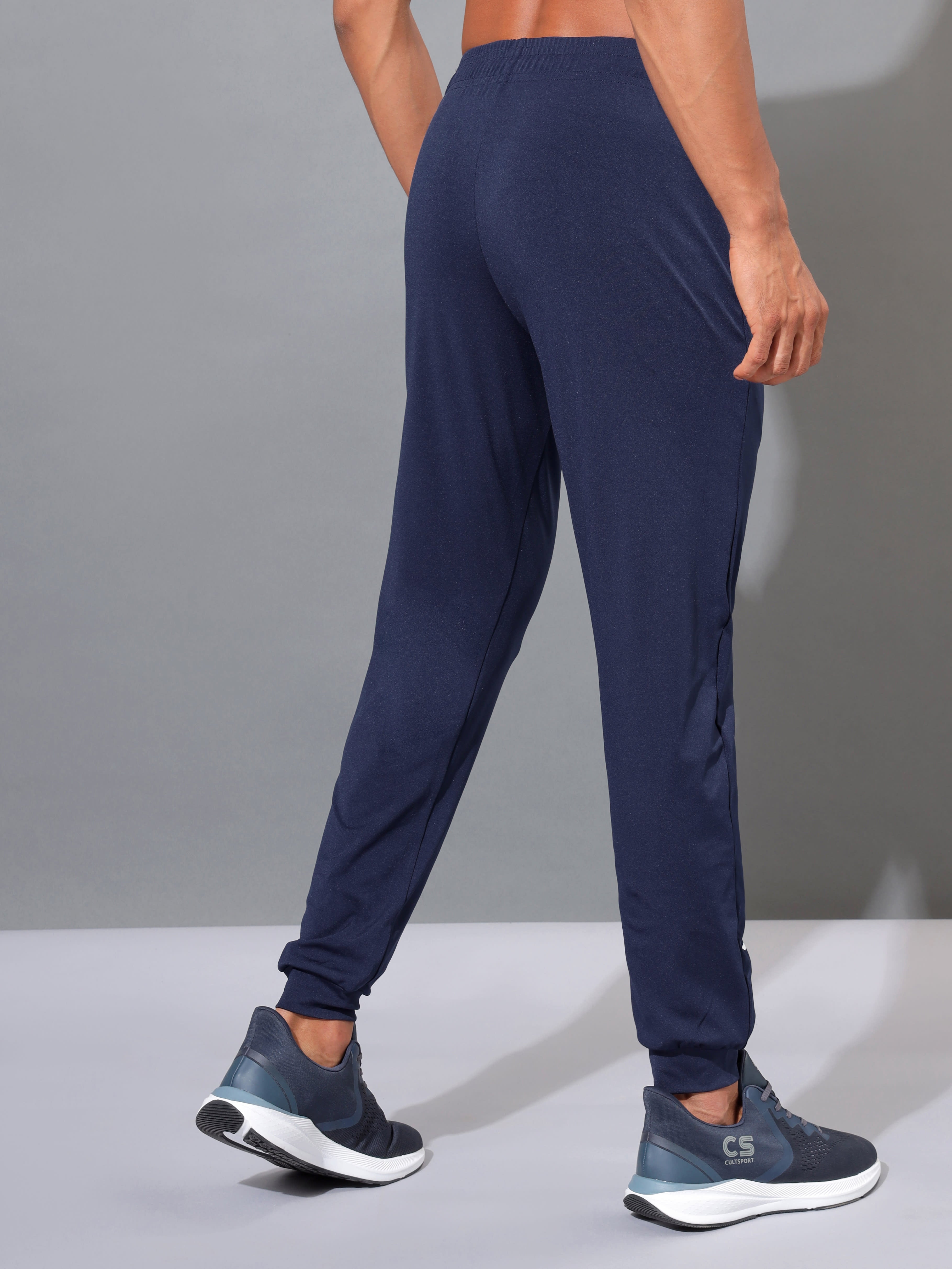 Solid Joggers with Signature Branding