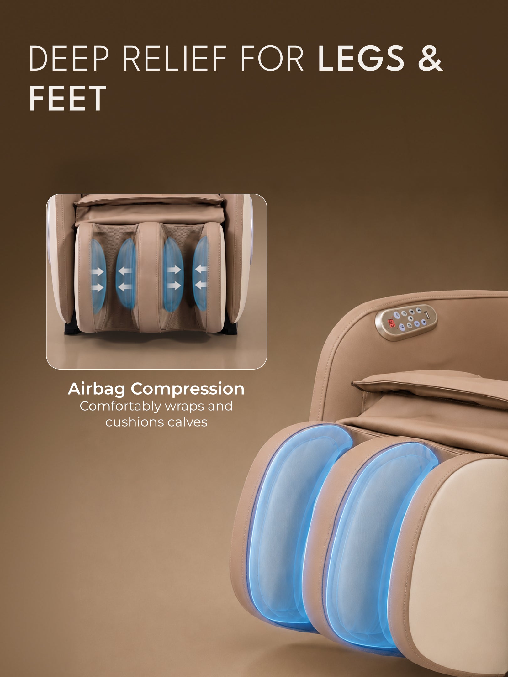 Cult Nova Massage Chair| SL-Track Full Body Massage Chair | Zero Gravity Recliner | Airbag Compression | Heating for Waist & Calves | Bluetooth Speakers