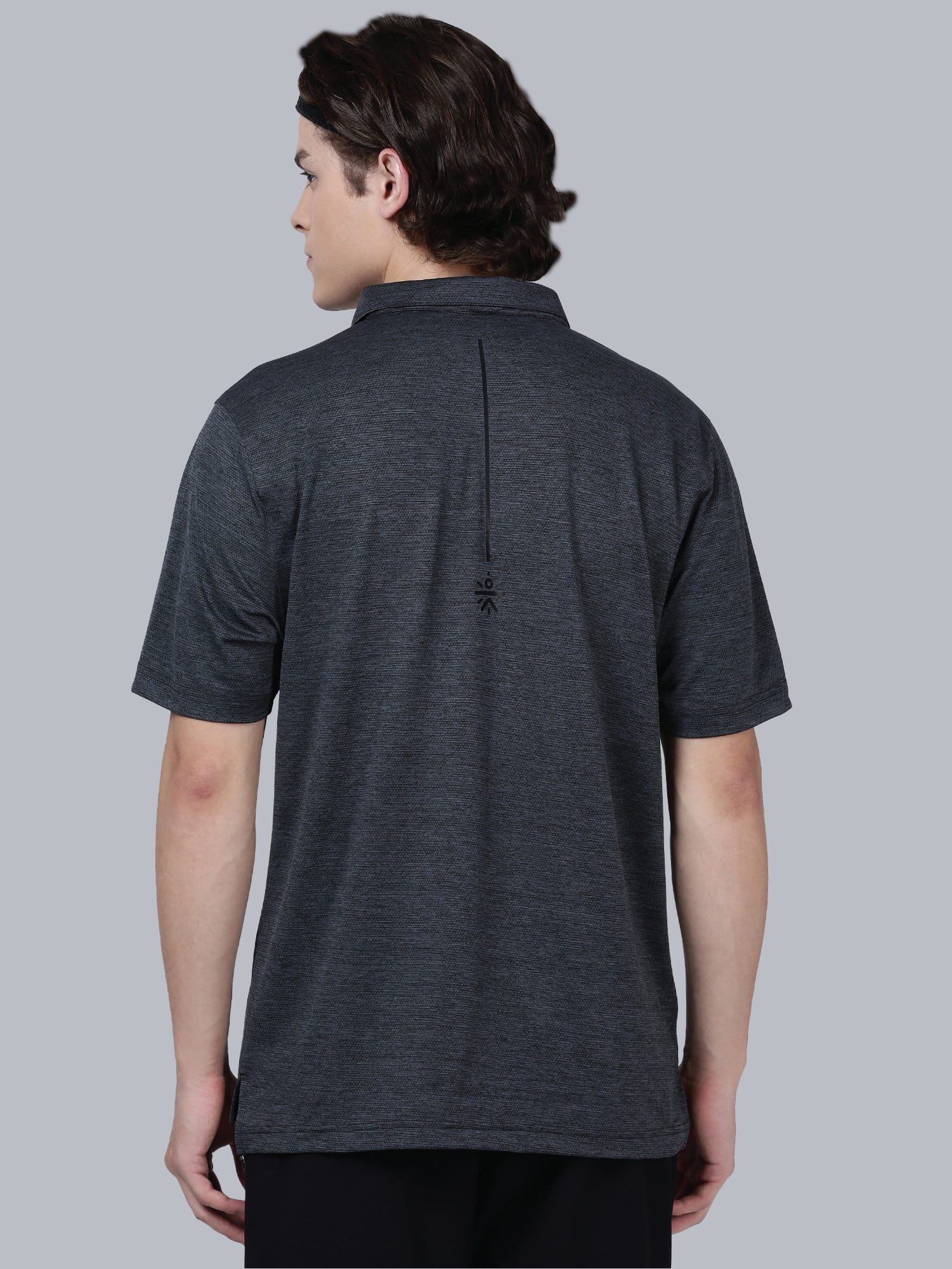 Blakout Finish Dark Grey Relaxed Polo
