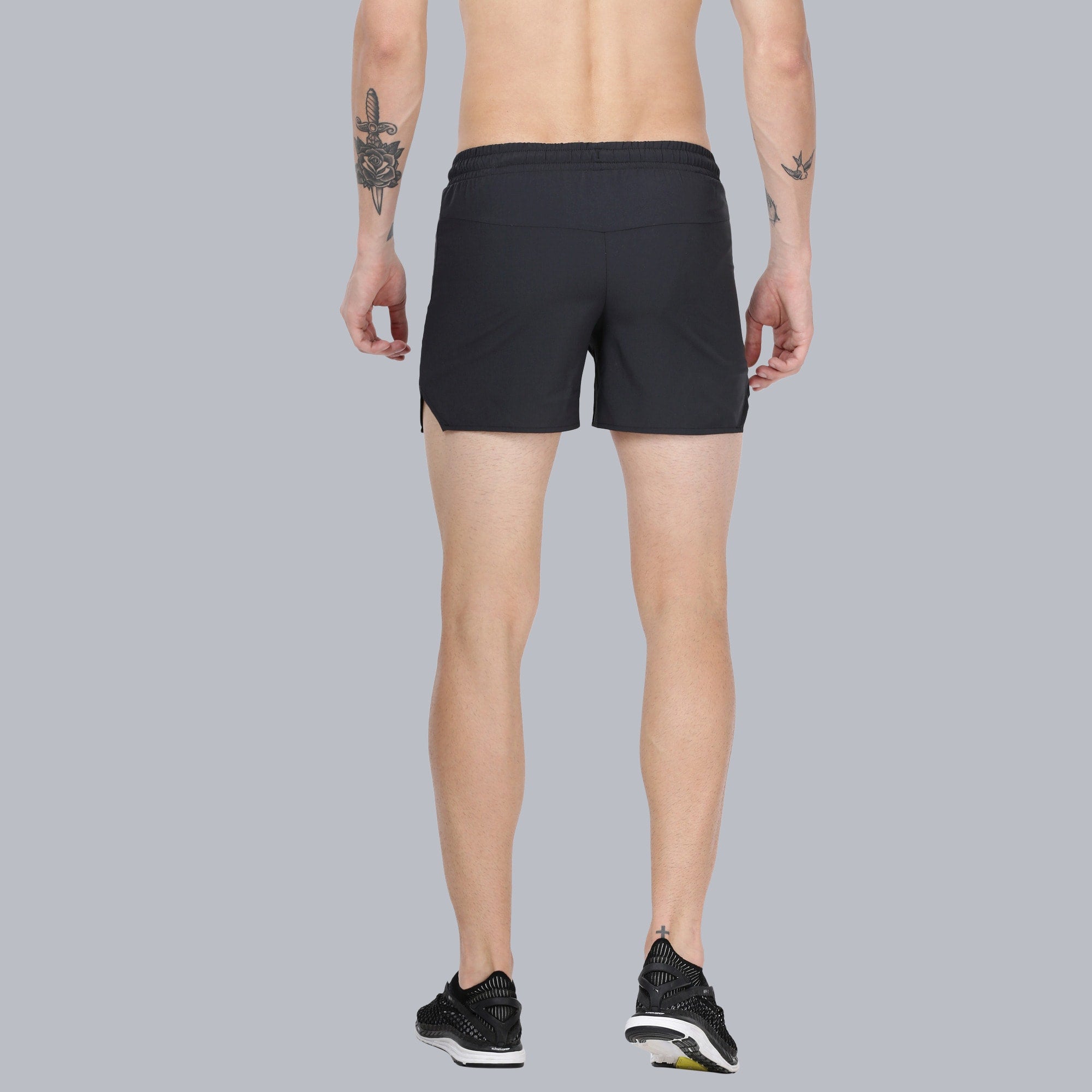 Vitals Bolt Coal Running Shorts