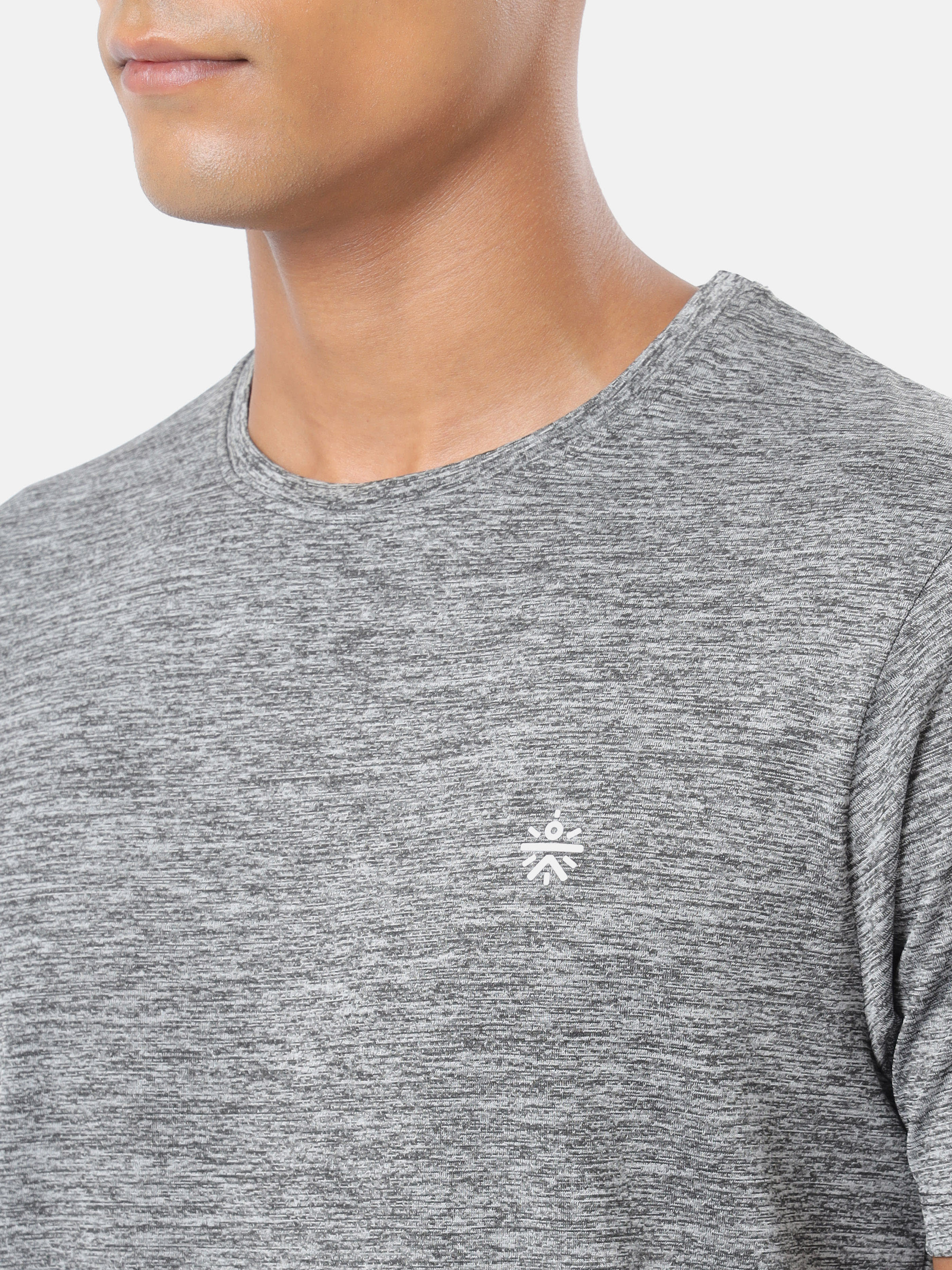 Textured Performance T-shirt with Logo Pack of 2