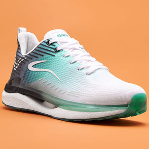Mens - Shoes - White-Grey-Green - UK 8
