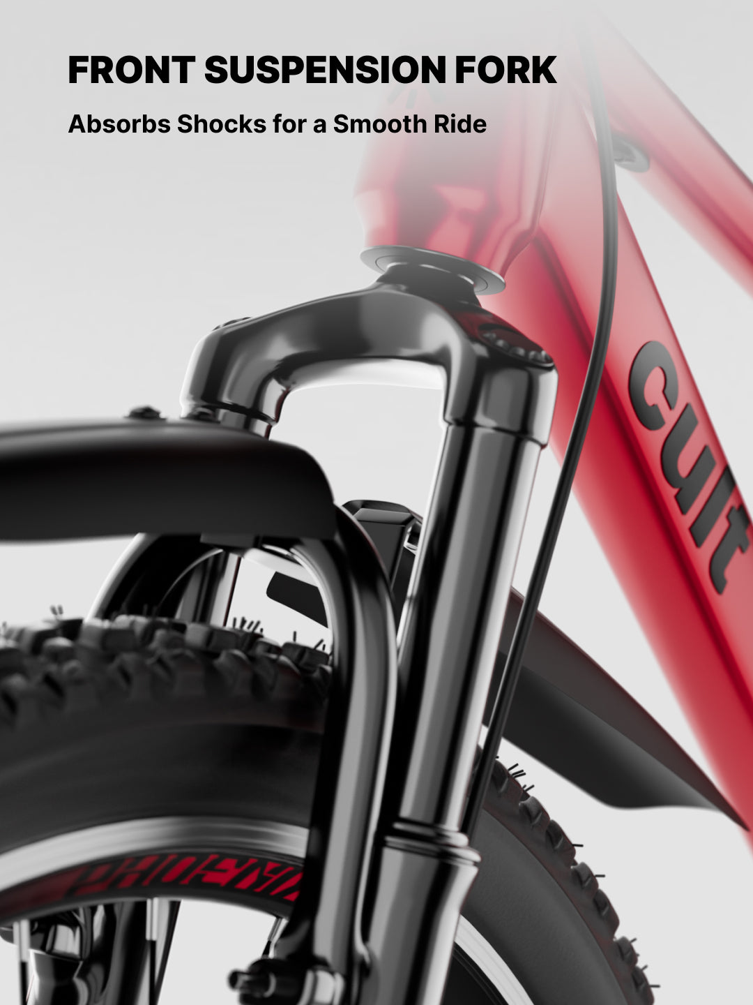 Cult Phoenix 29 inch Steel Mountain Bike with Dual Disc Brake and Front Suspension, Red