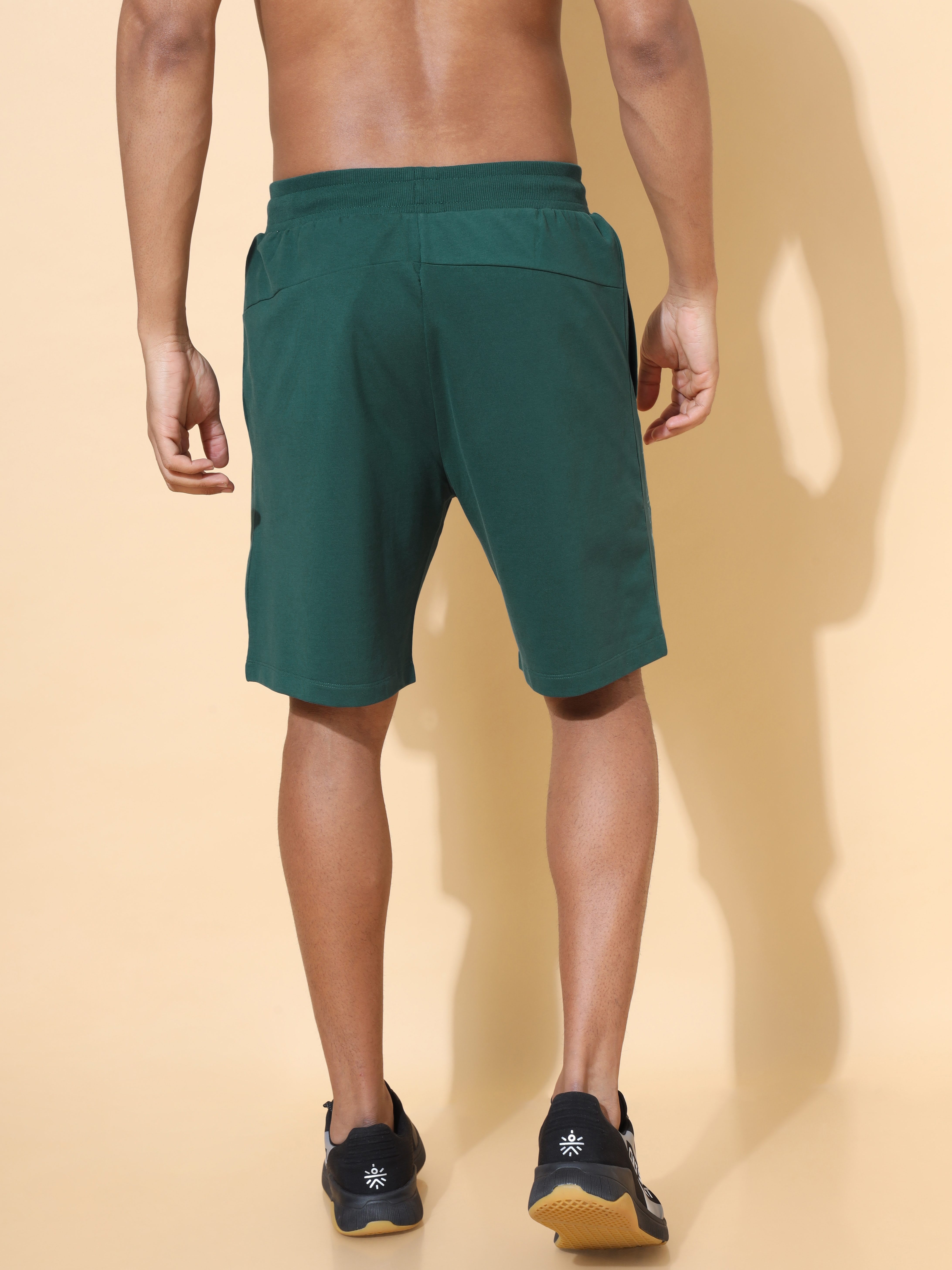 Comfort Solid Shorts with Tonal Print