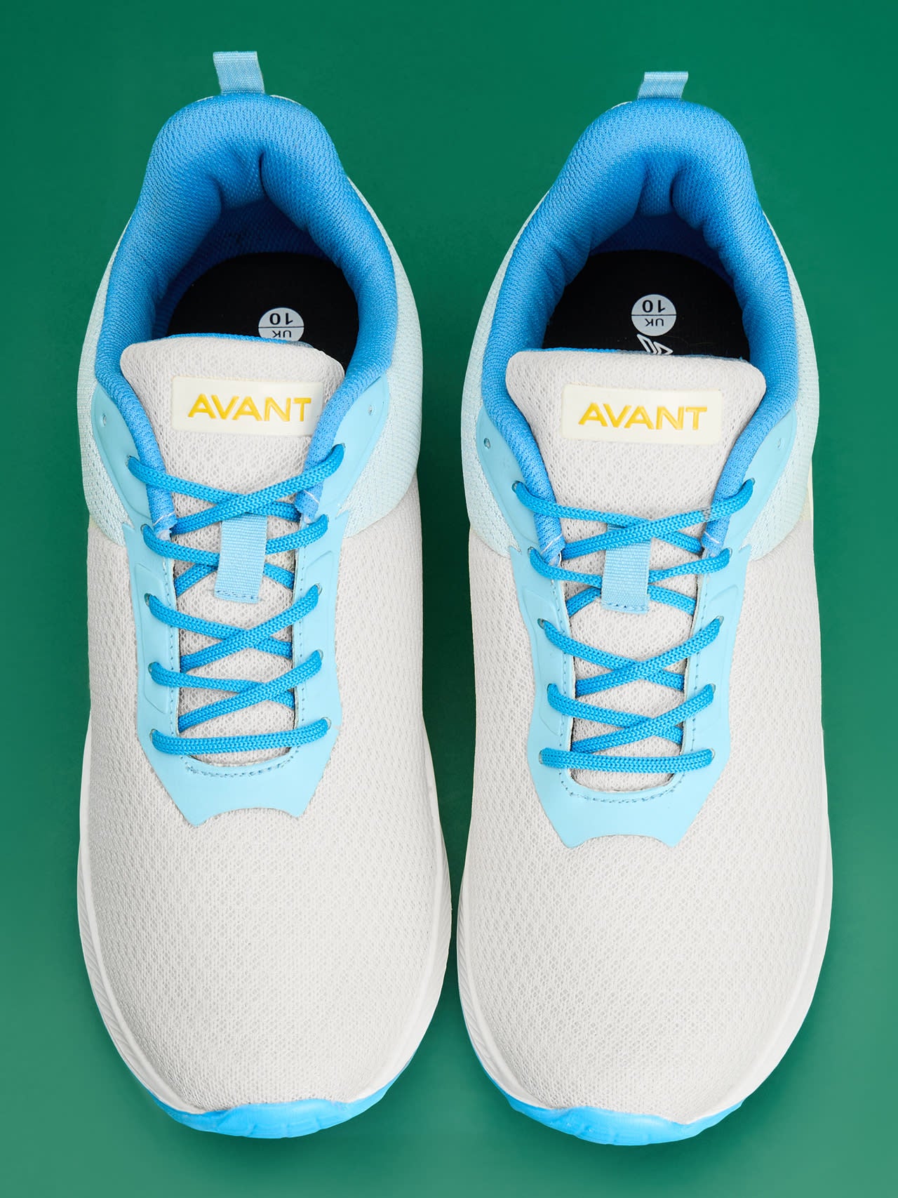 Avant Men's Racer Walking Shoes - Off White / Ice Blue