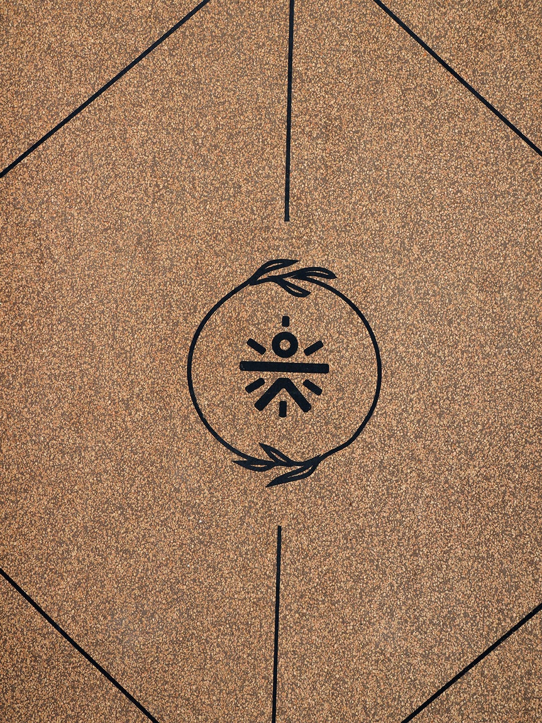 2 in 1 Workout/Yoga Cork (Eco Friendly) Mat (3mm) With Stance Marking