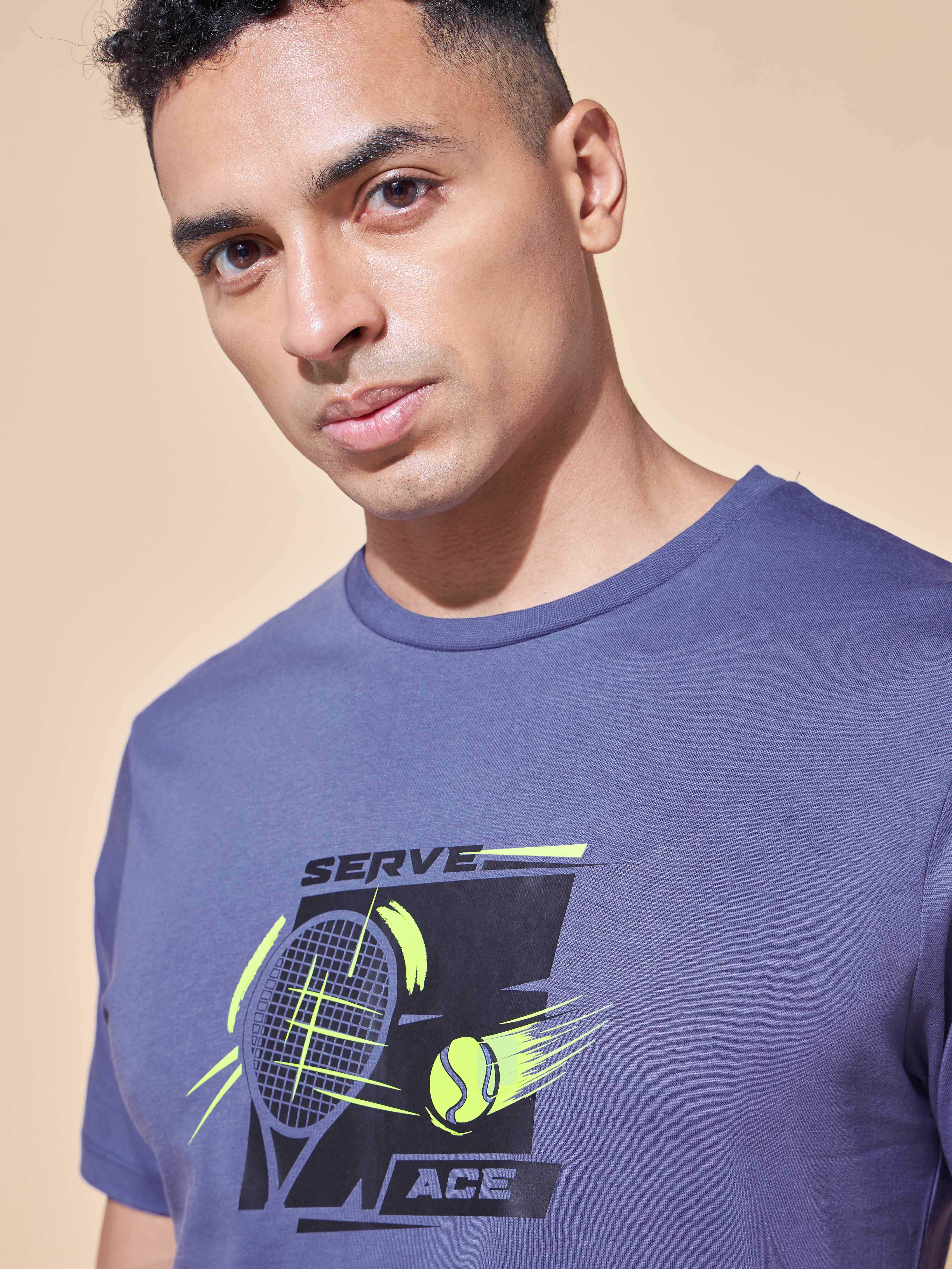 Tennis Ace Print T-shirt