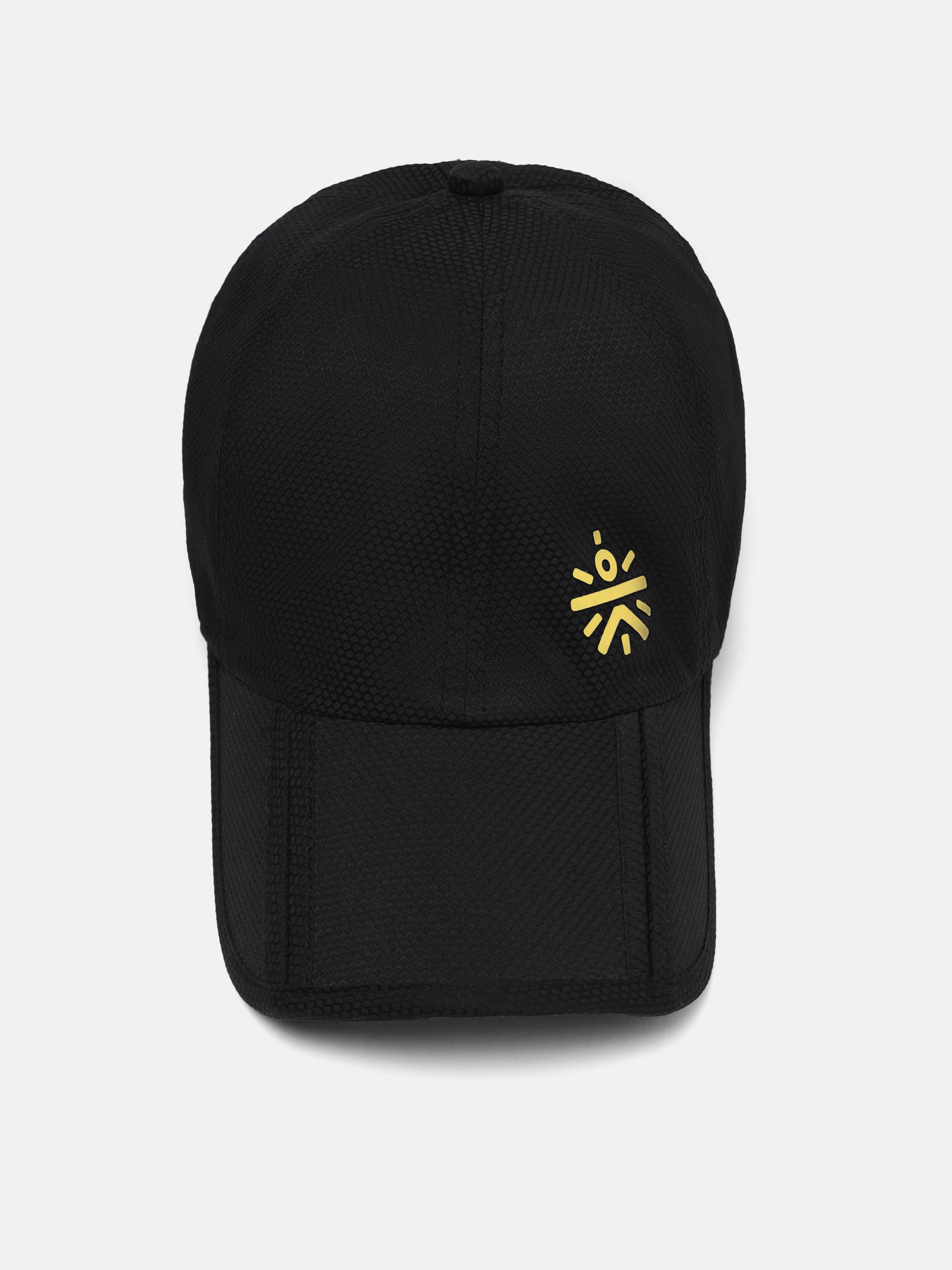 cult Compact Foldable Cap For Men & Women UV Protection Lightweight & Breathable Fabric Adjustable Closure Travel-Friendly Design Outdoor Sports, Adventure & Casual Use Durable & Comfortable Black