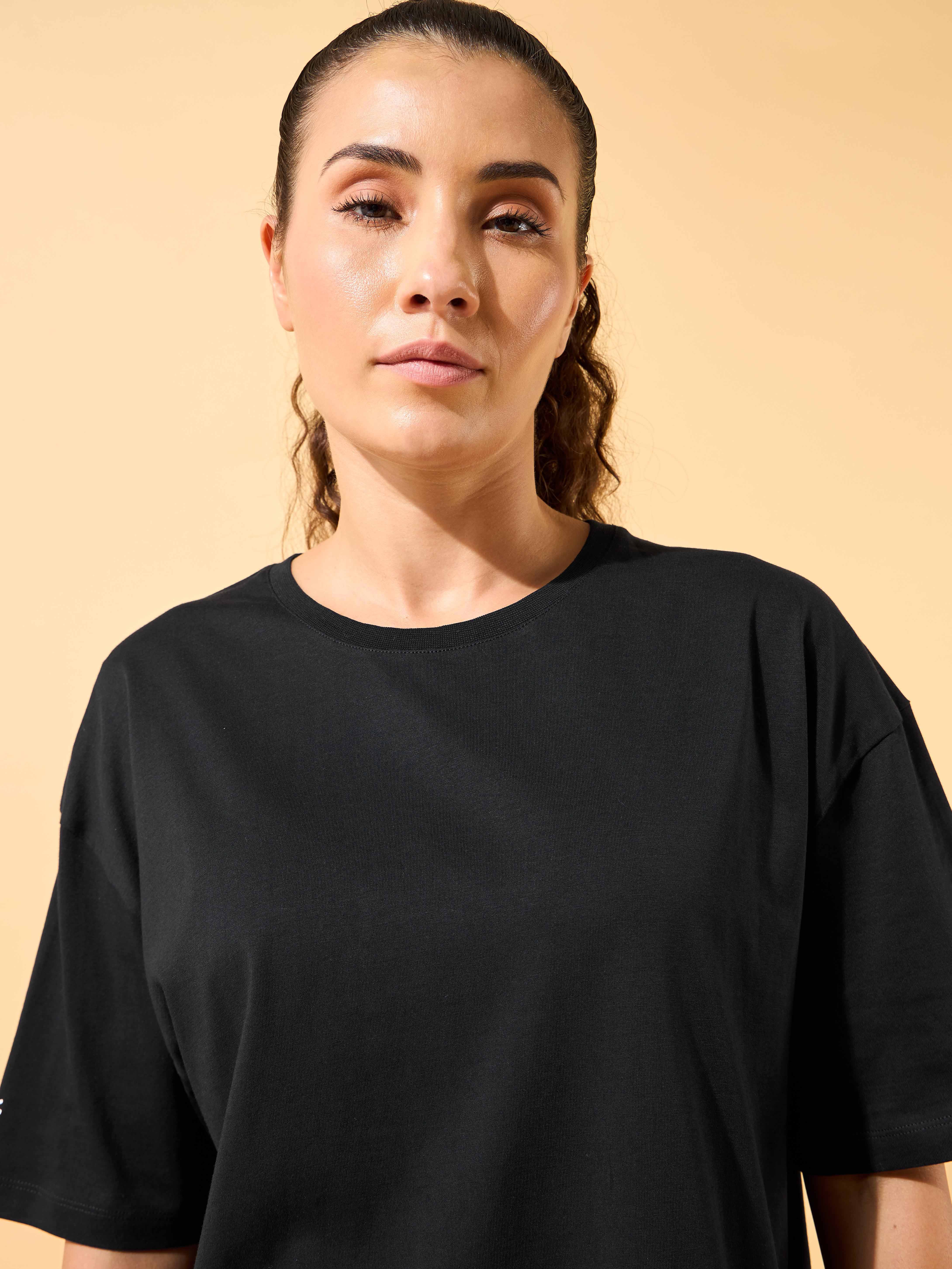 Circle Of Positive Print Oversized T-shirt