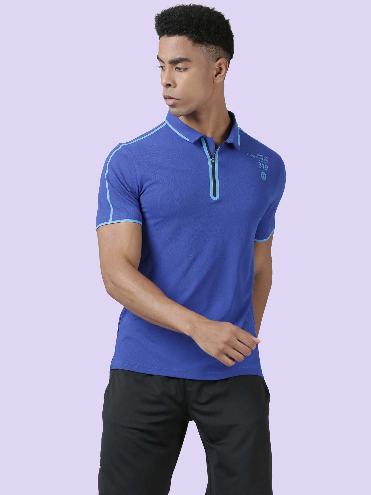Blakout Sleek Blue Relaxed Polo
