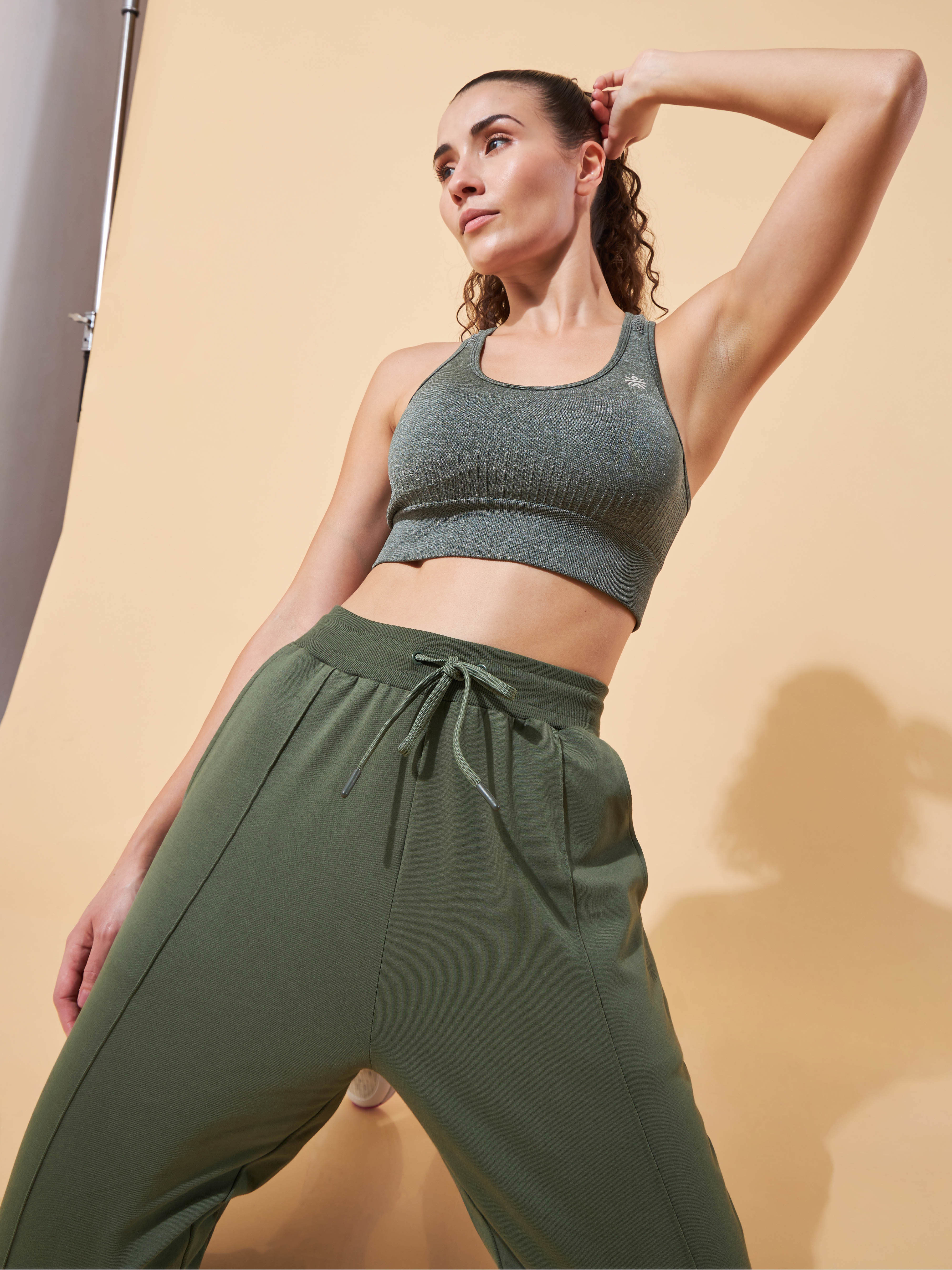 Olive Womens Essential All-Day Joggers
