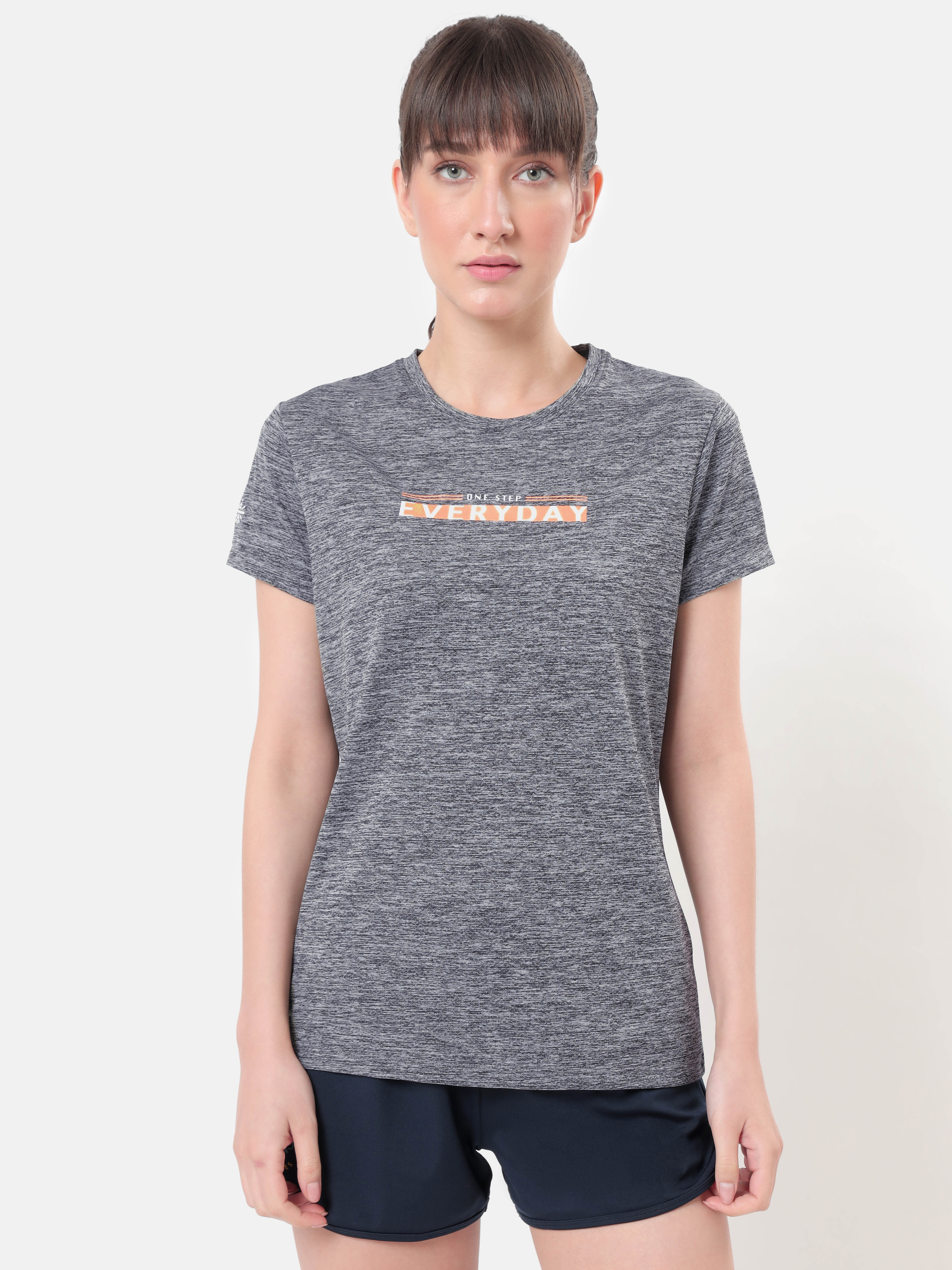 Textured Active T-shirt with Graphic Pack of 2