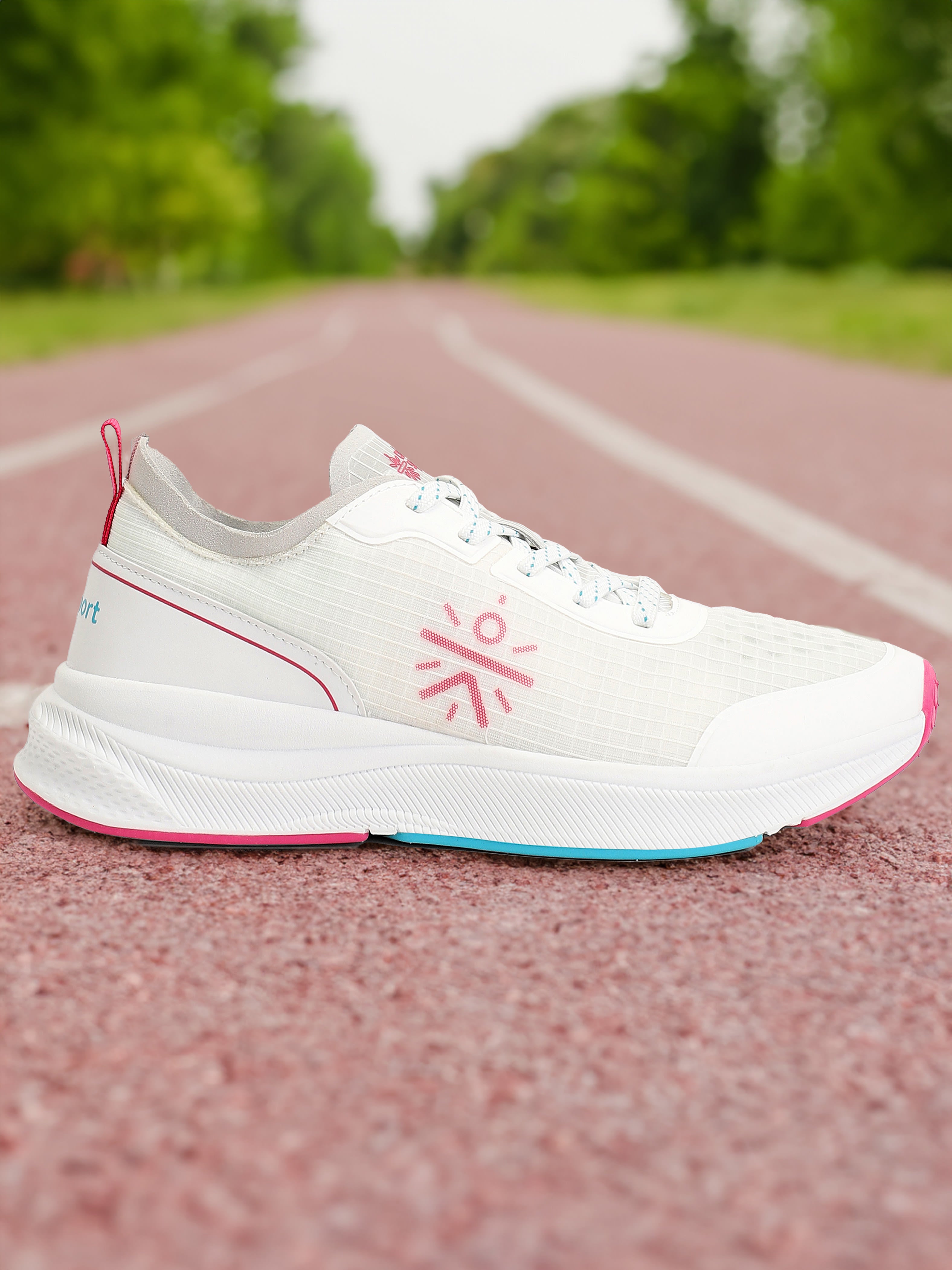 Flamingo Women Running Shoes - White/Red