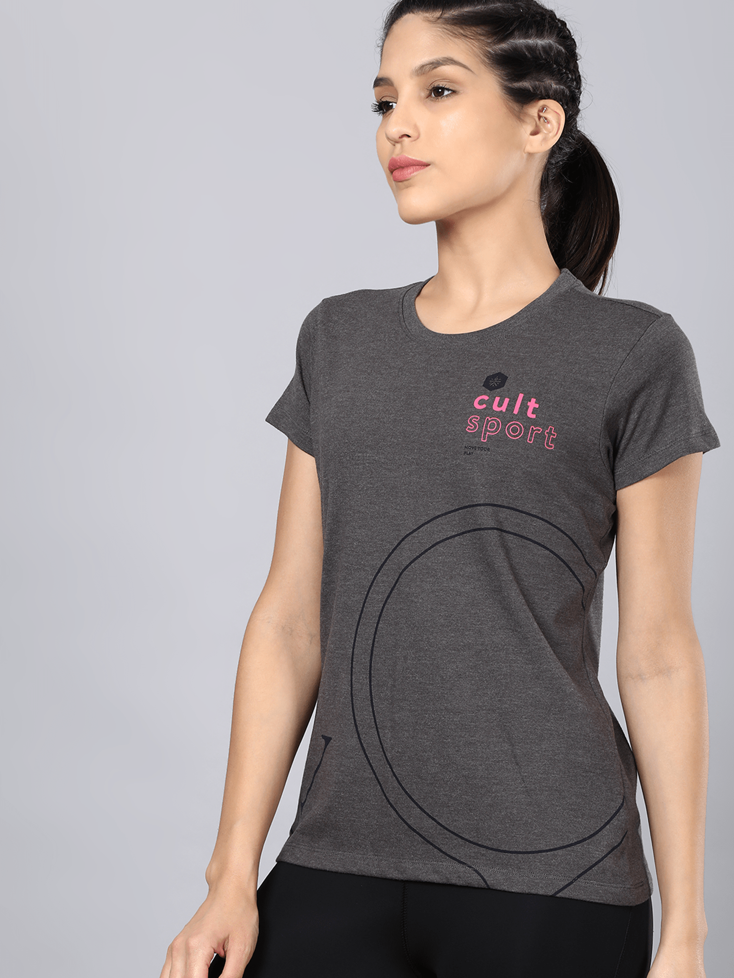 Everyday Numeric Anthra Casual Tee