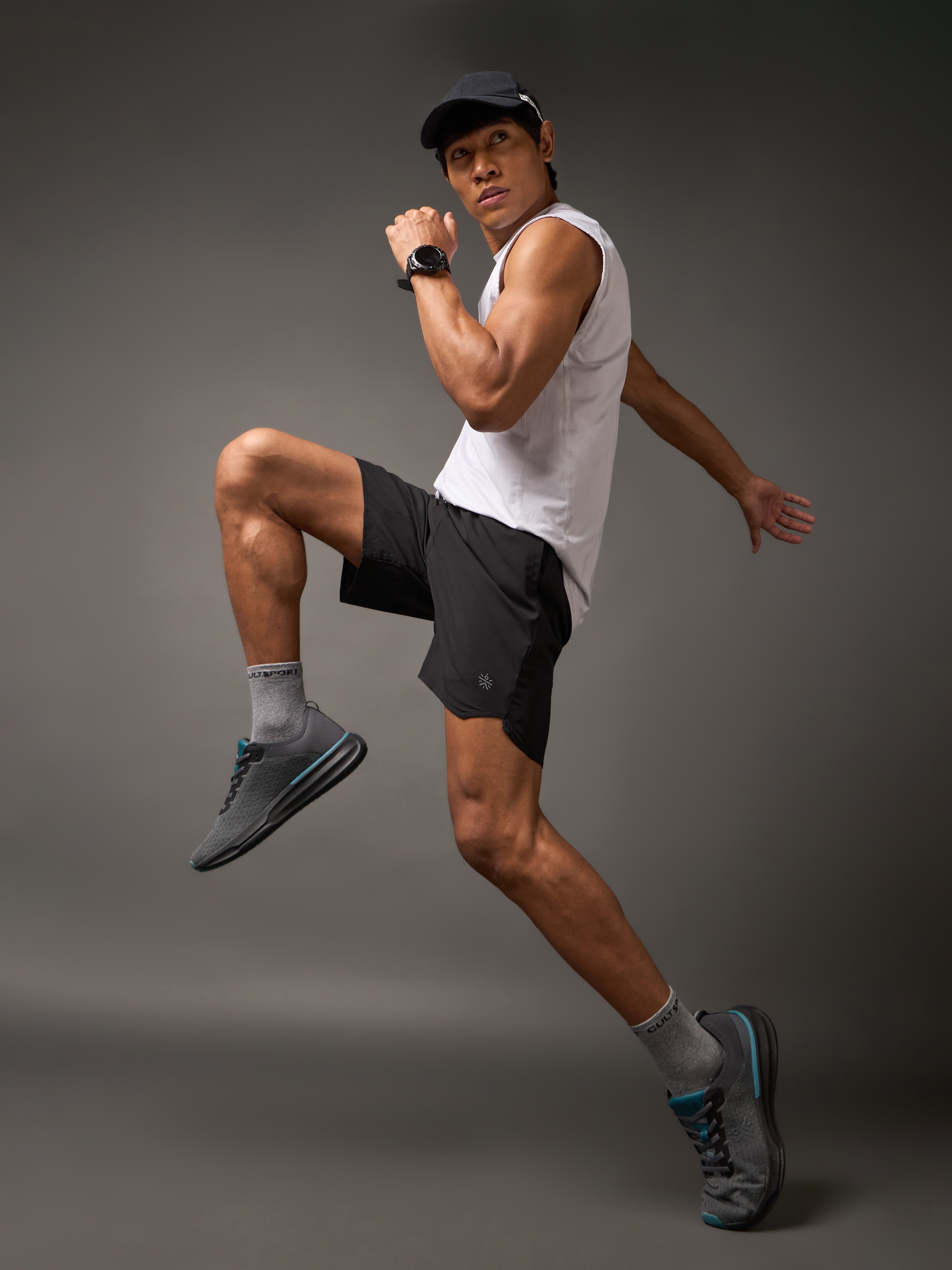 Iconic Black Running Shorts