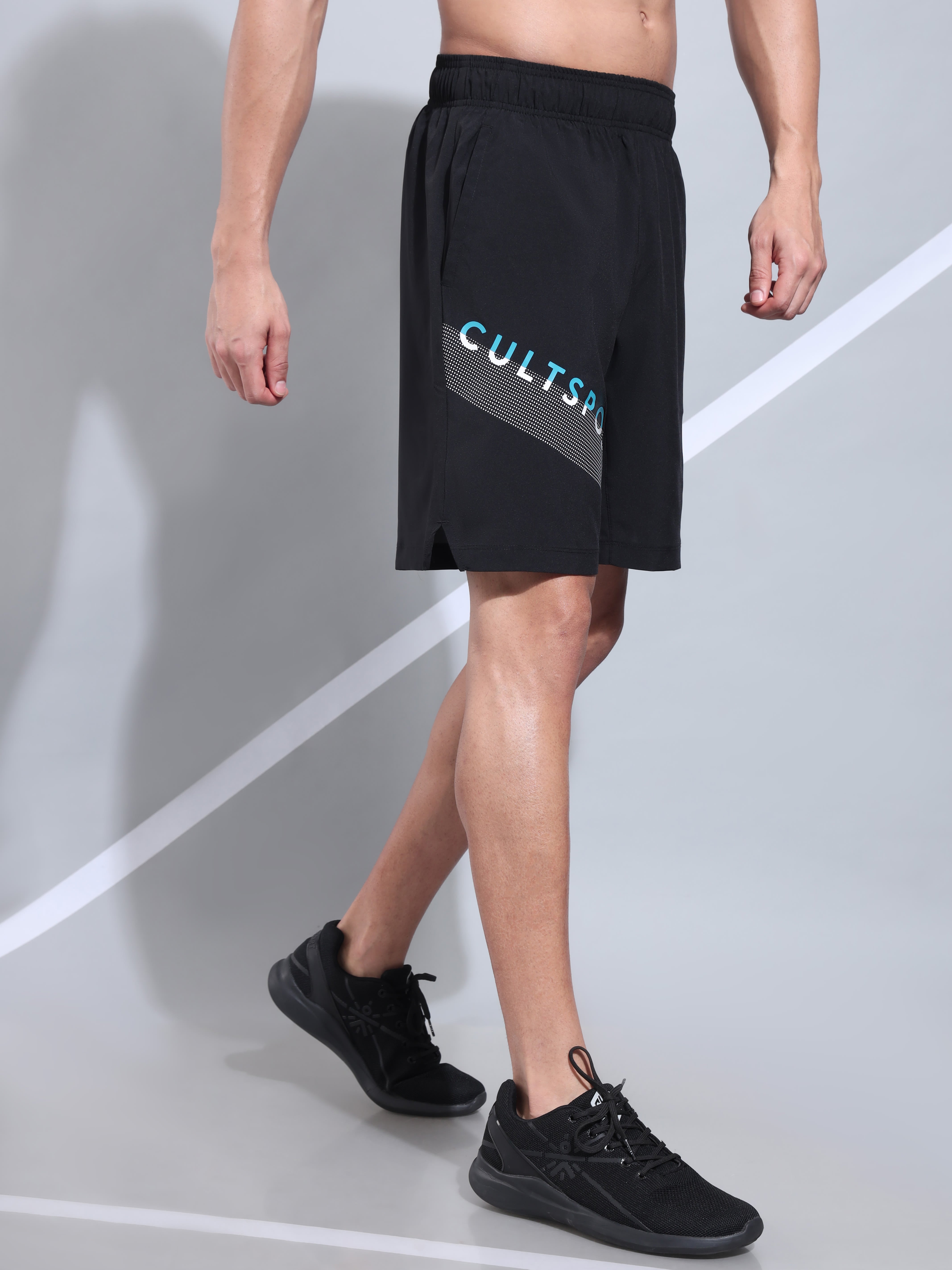 Performance Shorts with Graphic Print