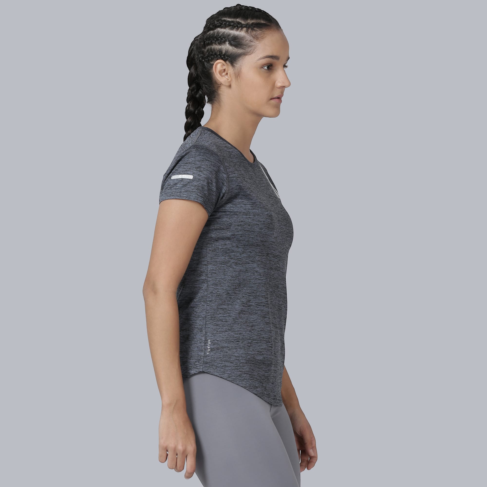 Signature Striped Slim Fit T-shirt - Grey