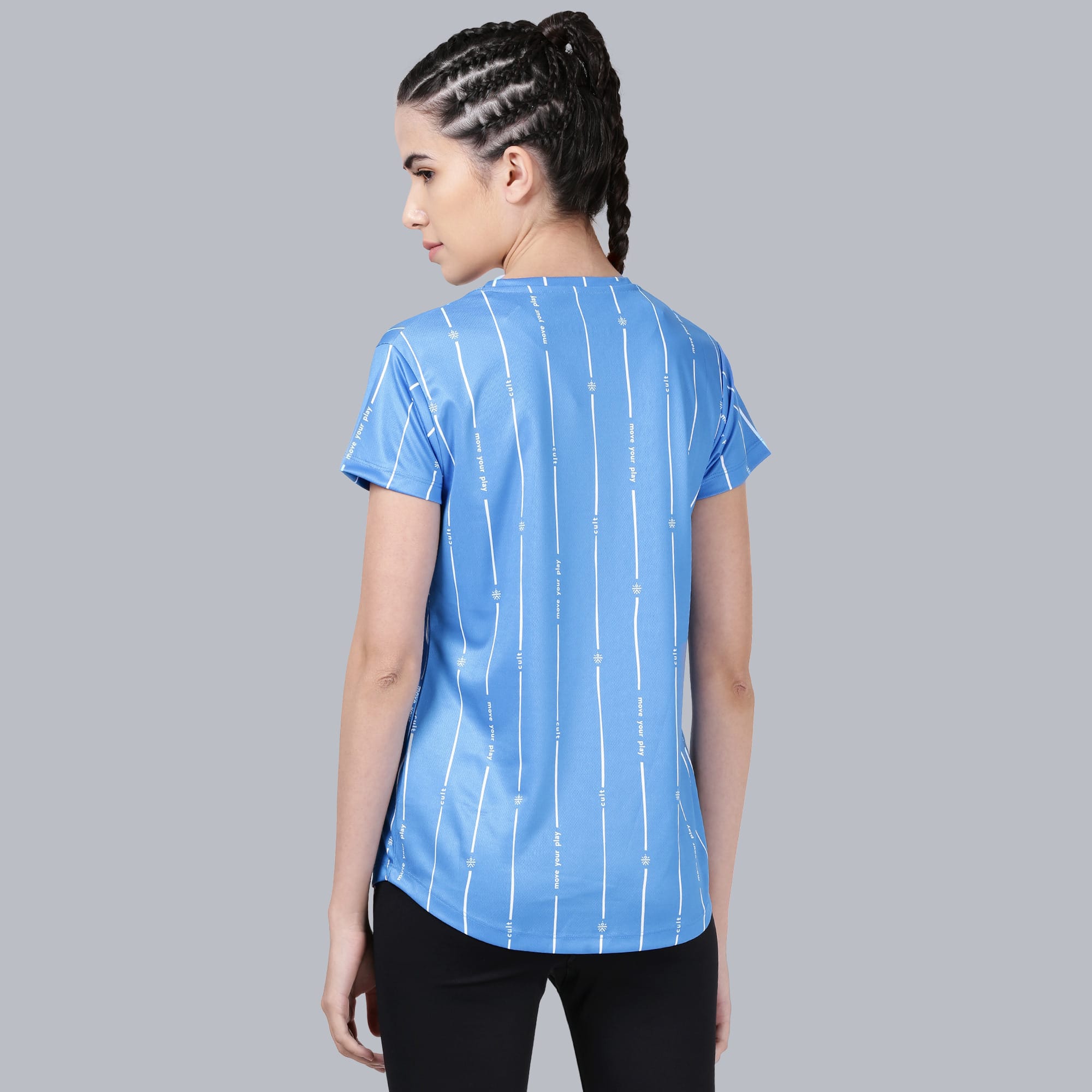 Striped Slim Fit T-shirt - Blue