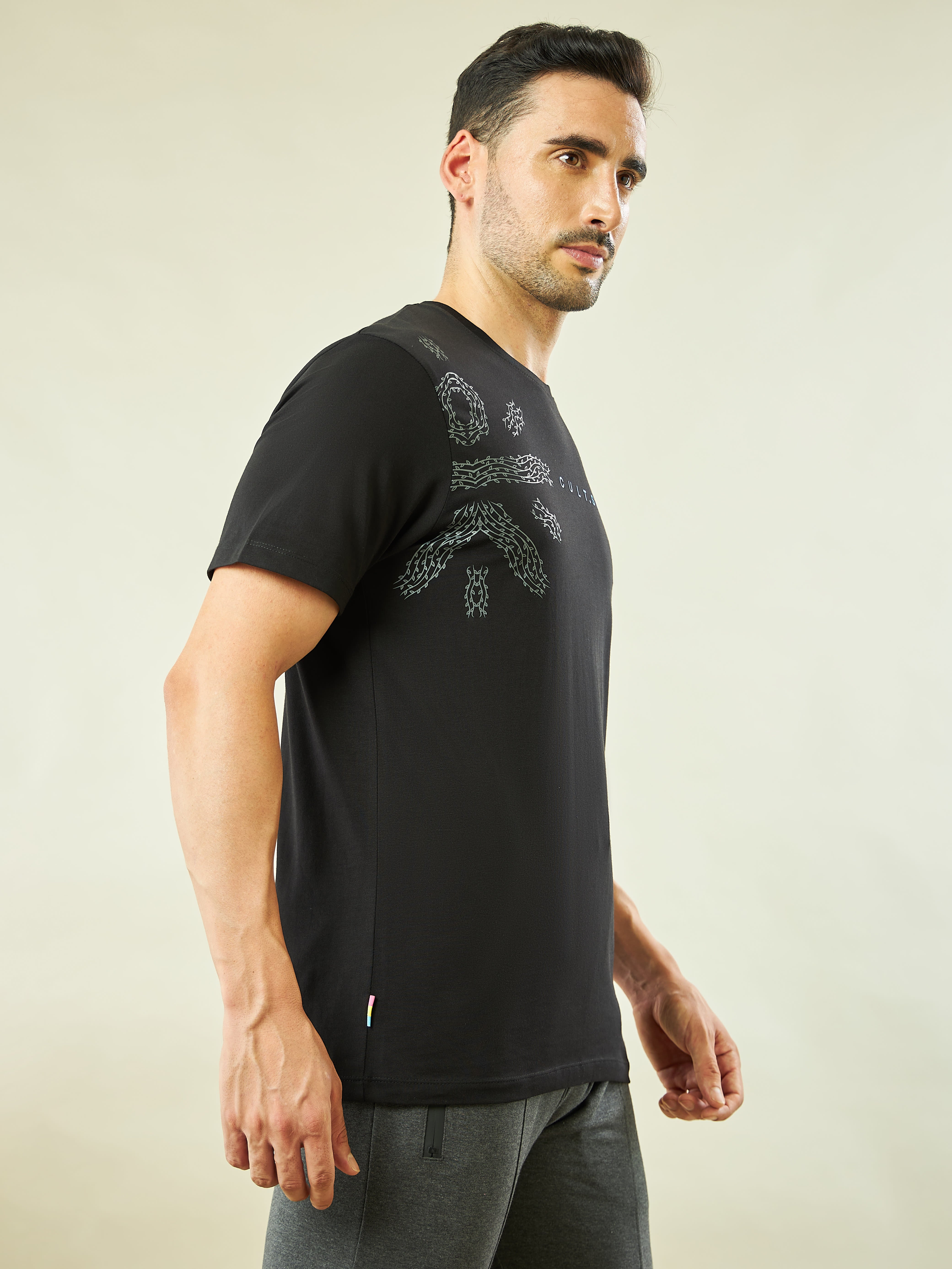 Logo Print Yoga T-shirt