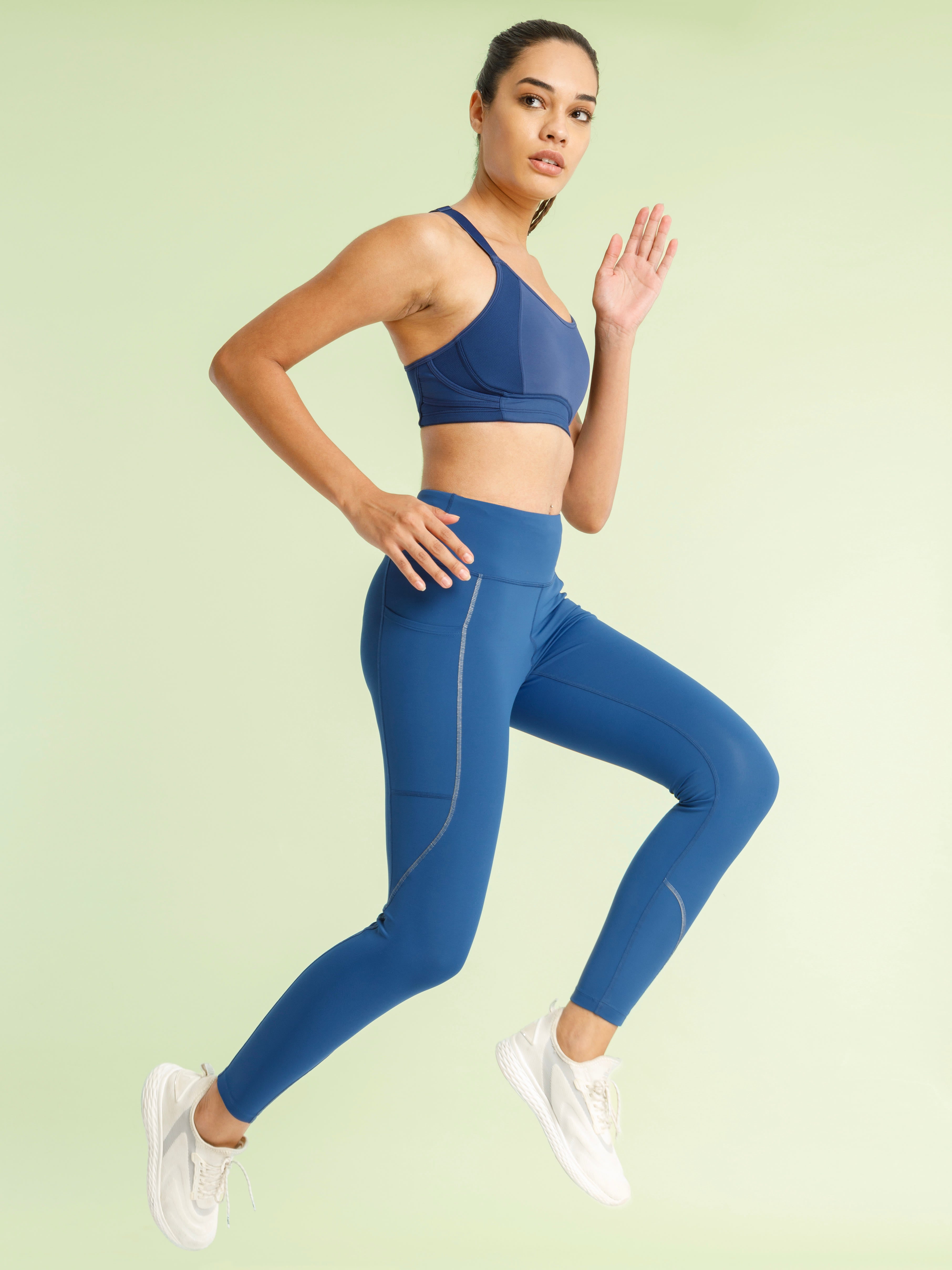 Panelled High Waist Running Tights