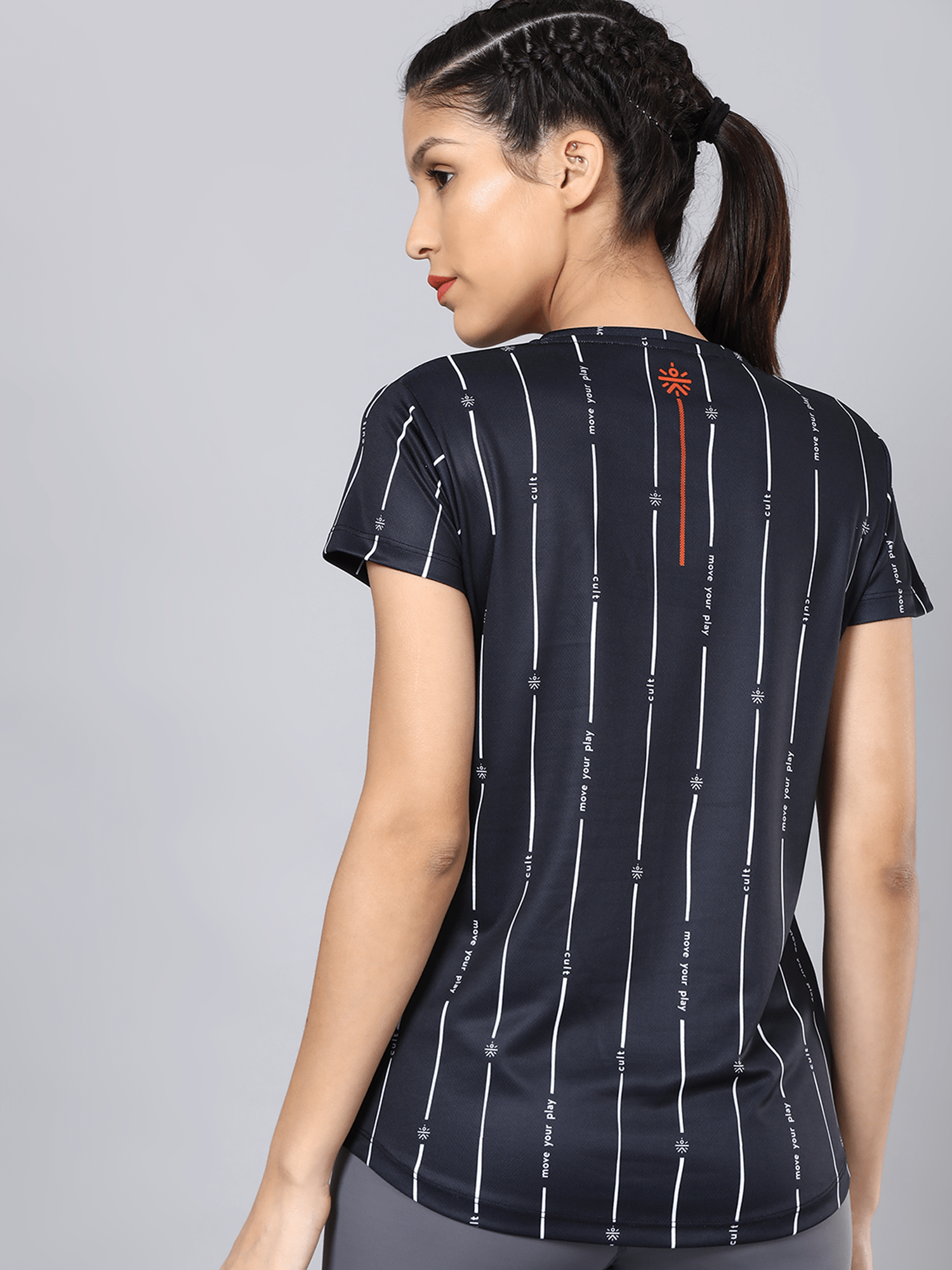 Code Pattern Black Workout Tee