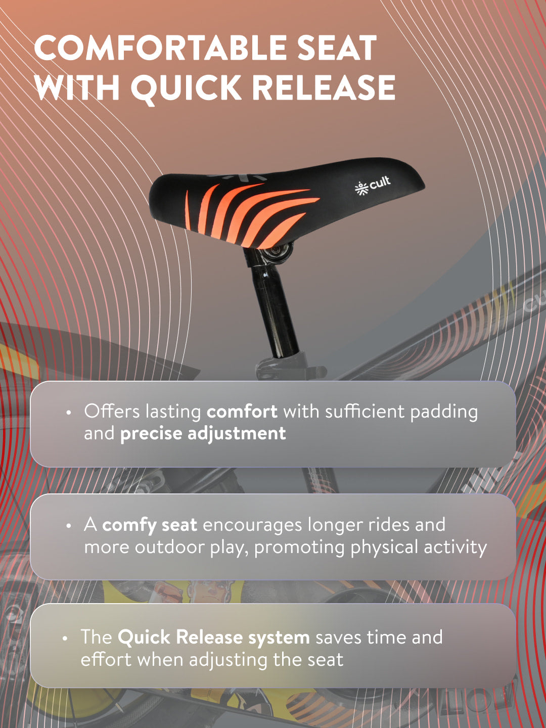 Power 16T Black Steel Kids Bike with Single Wall Rim, Rigid Fork and Free Trainer Sessions and Cycling Event