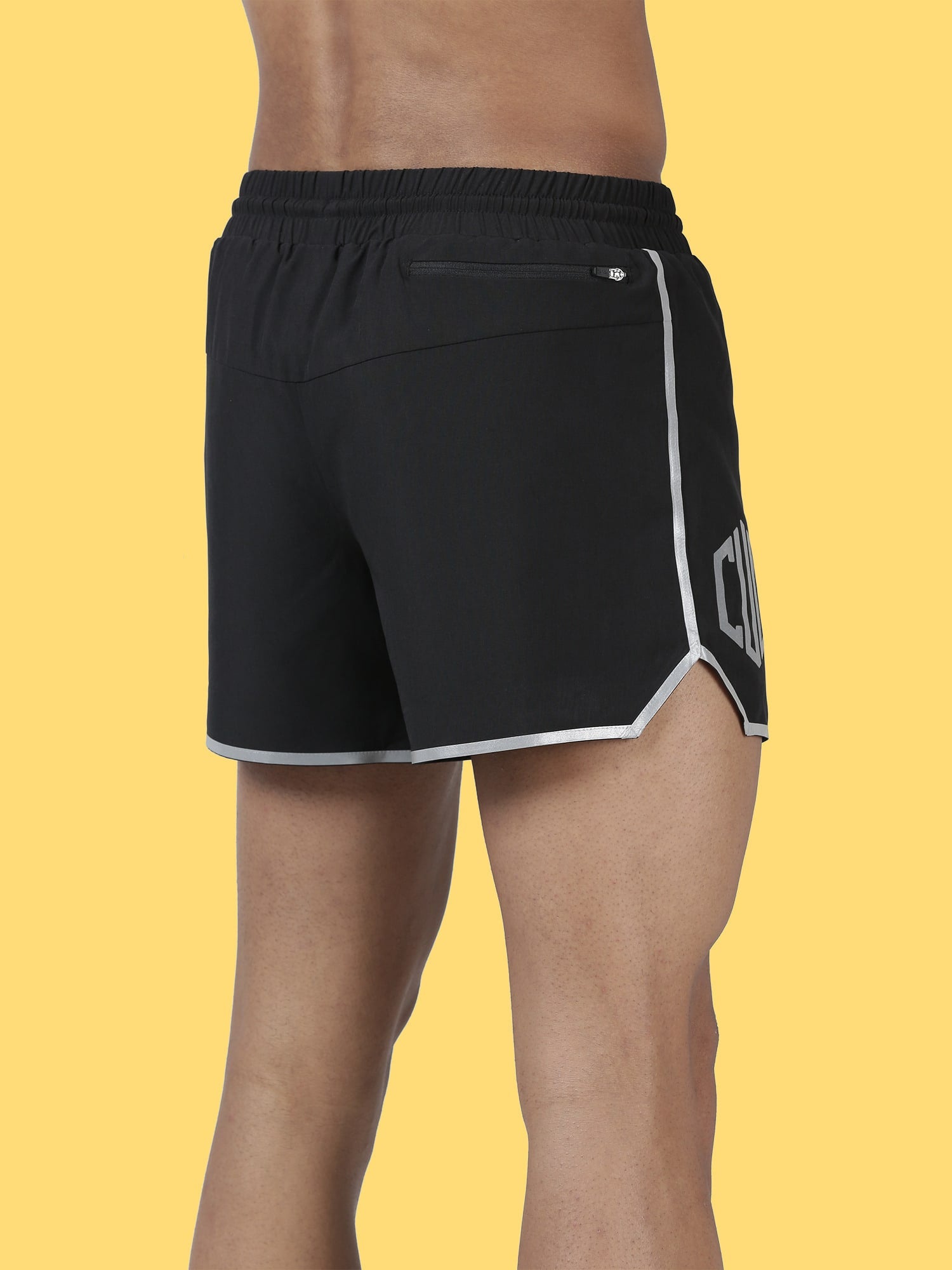 Blakout Leap Black Running Shorts