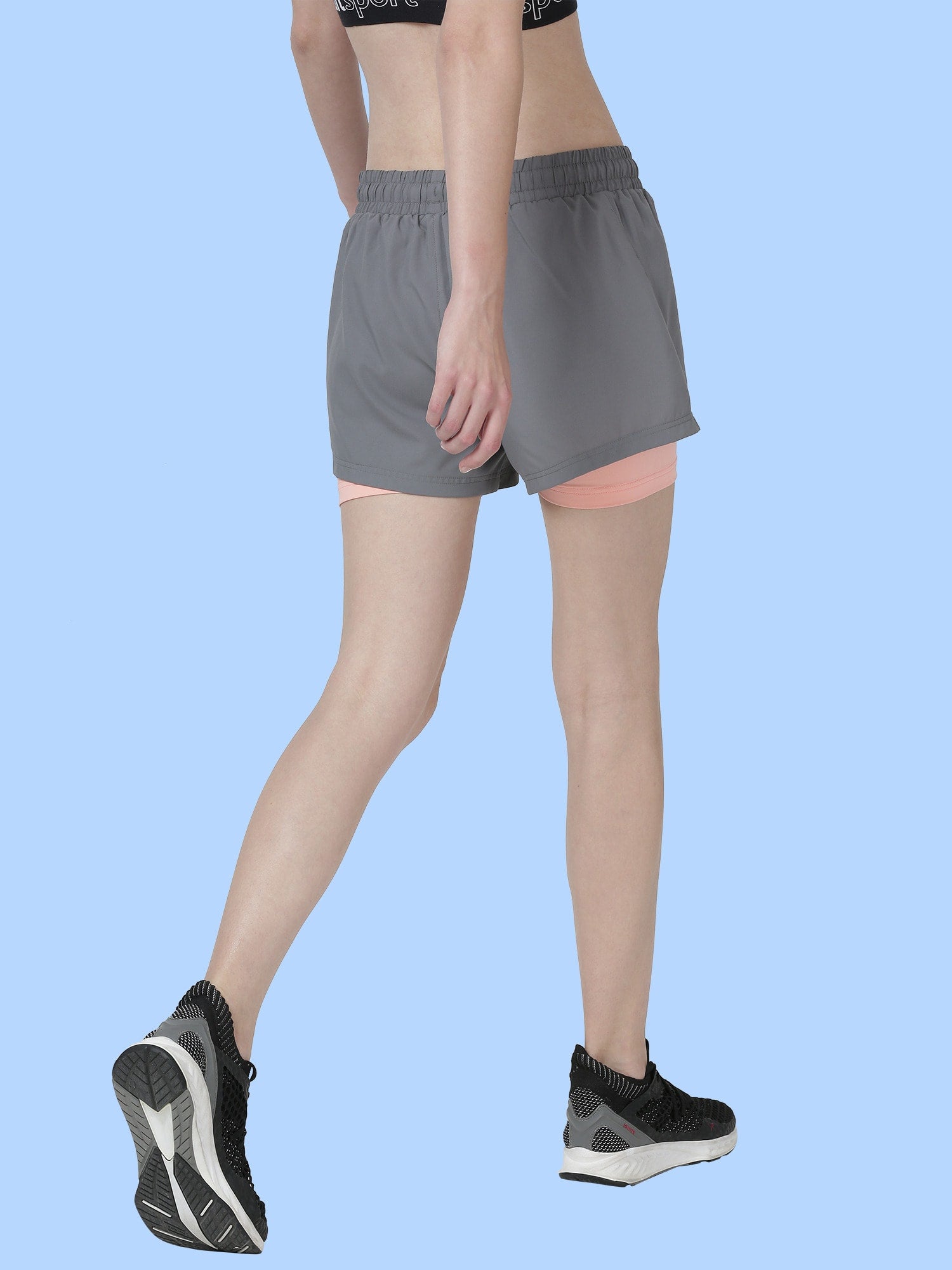 Vital Finish Grey Gym Shorts