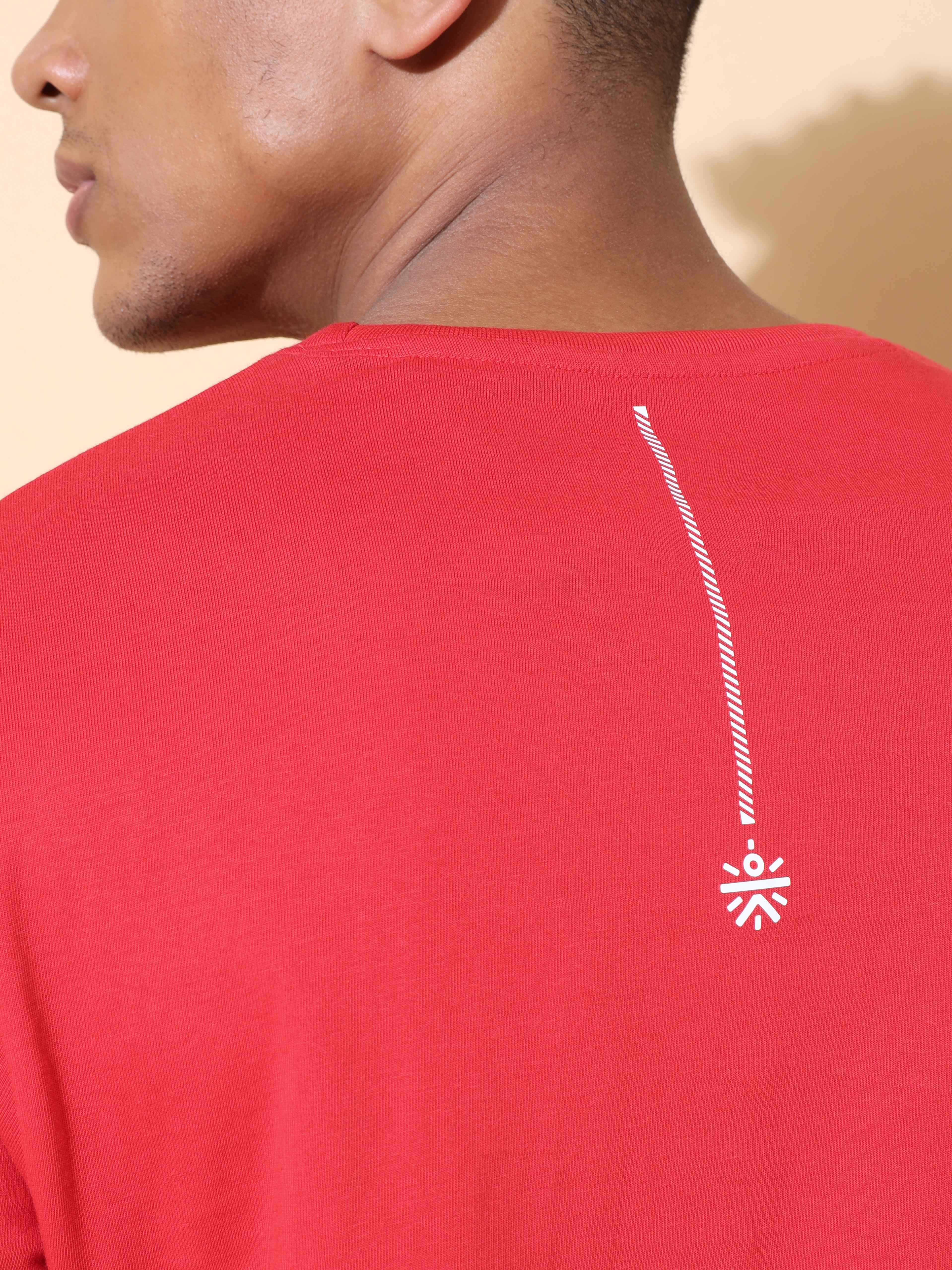 Panelled Performance T-shirt with Graphic