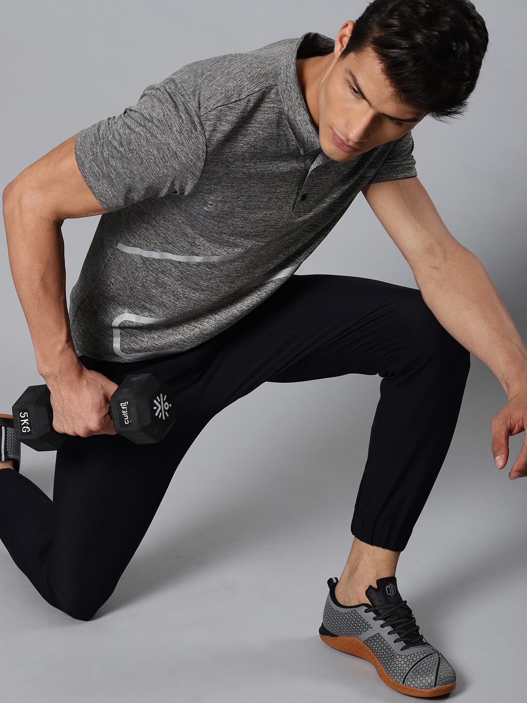 Blakout Sheen Light Grey Relaxed Polo