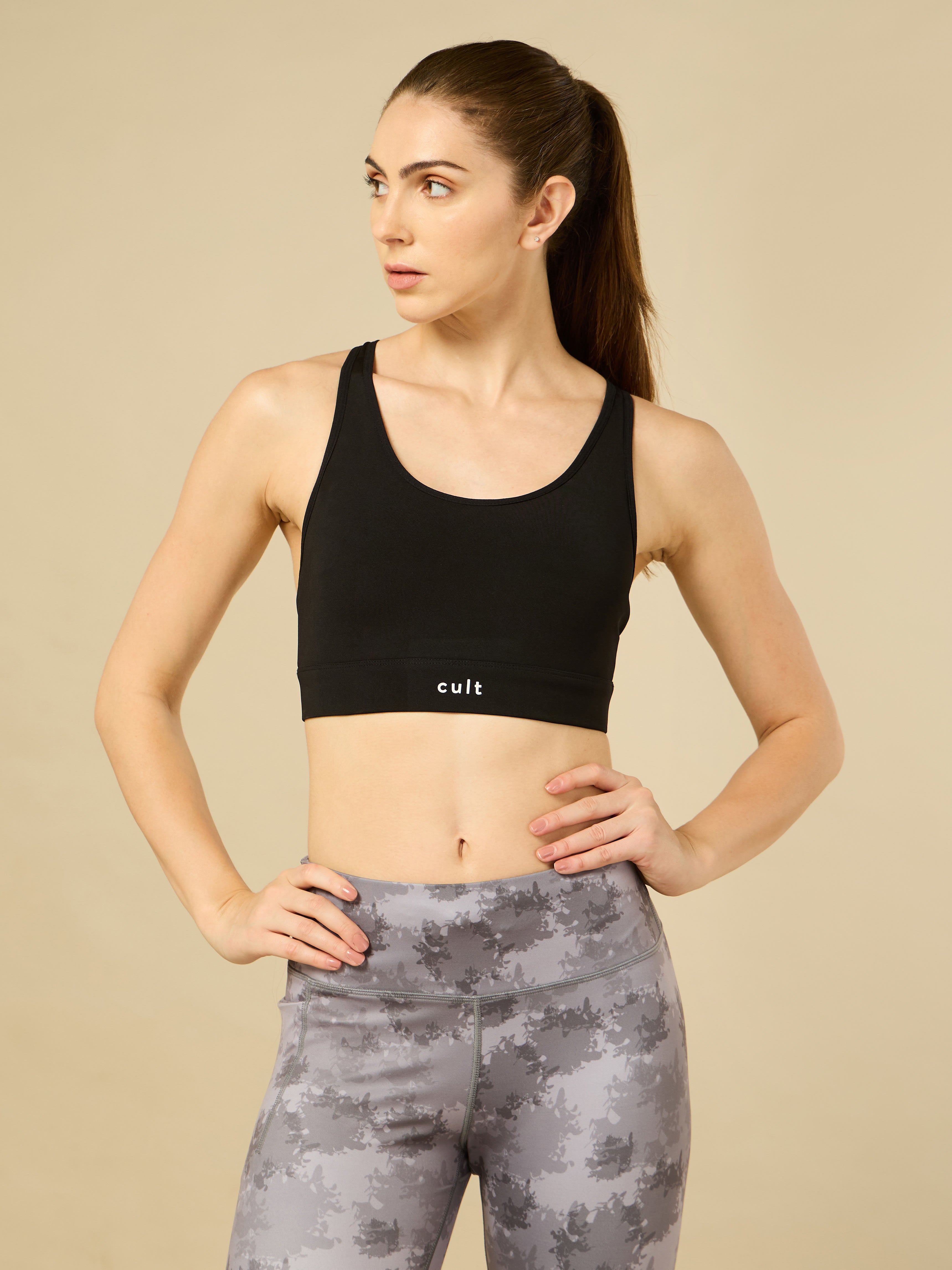 Cult Black Criss Cross Back Bra