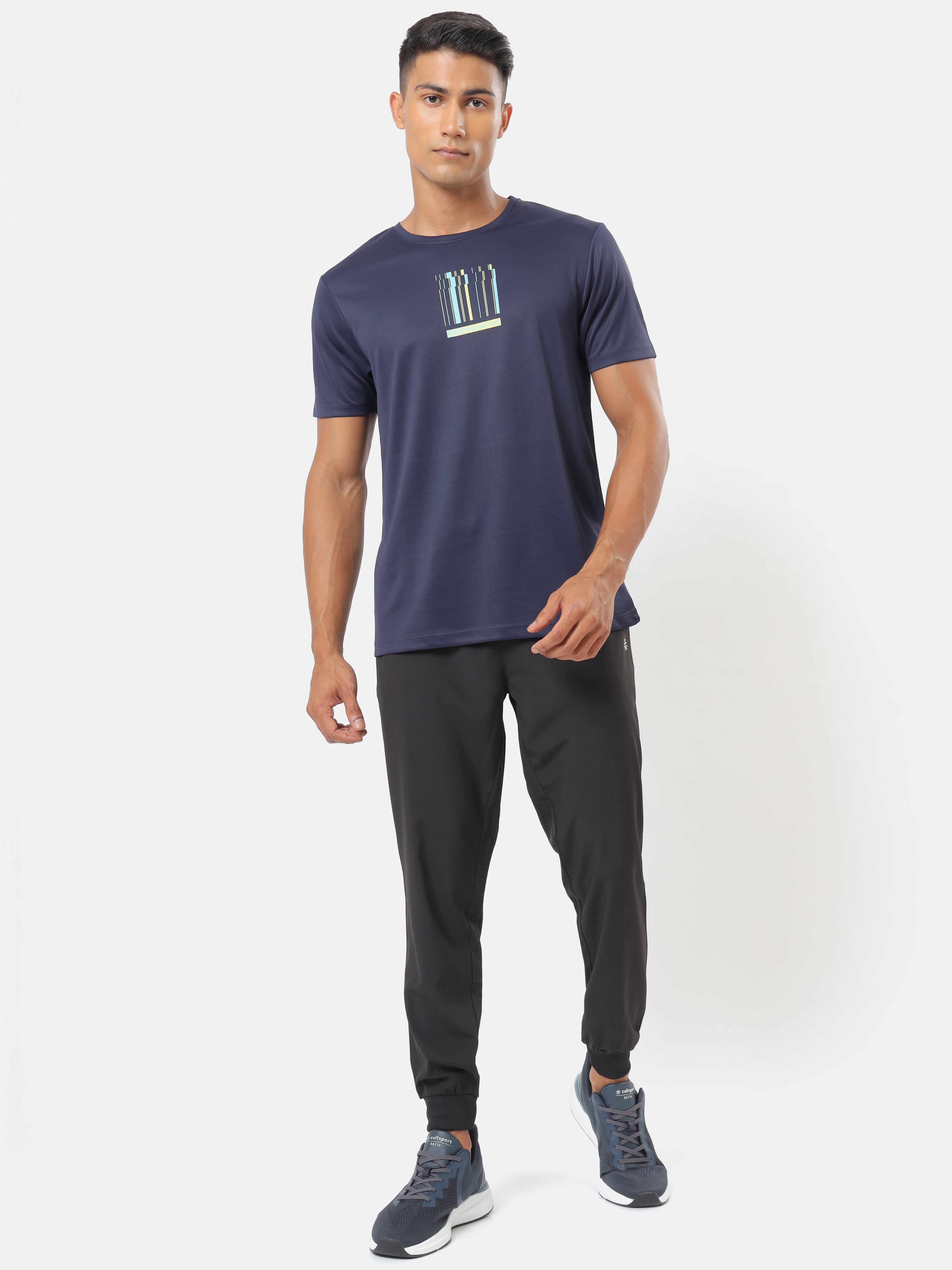 Active T-shirt with Minimal Graphic Pack of 2